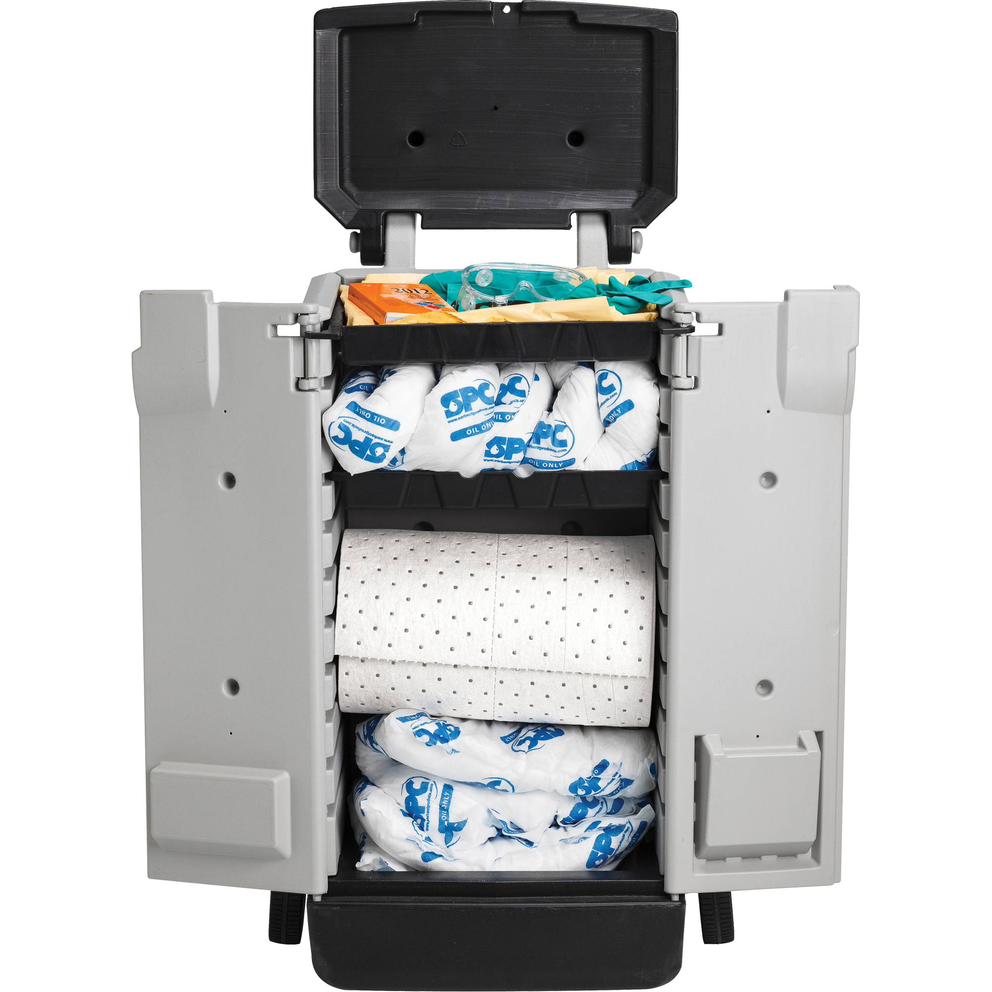 Trousse de lutte contre les déversements, Huile seulement, Sac, Absorbance de 22 gal. US
