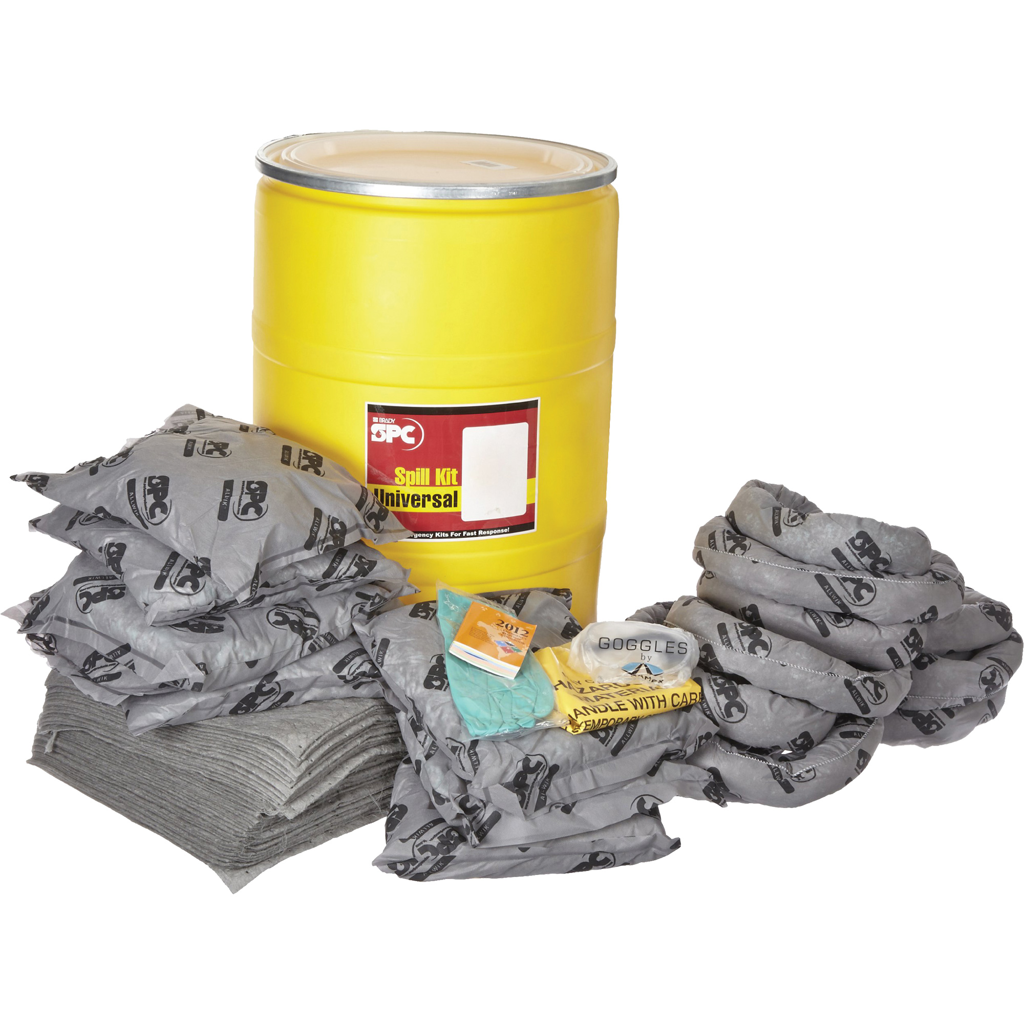 Trousse de lutte contre les déversements, Universel, Baril, Absorbance de 41 gal. US