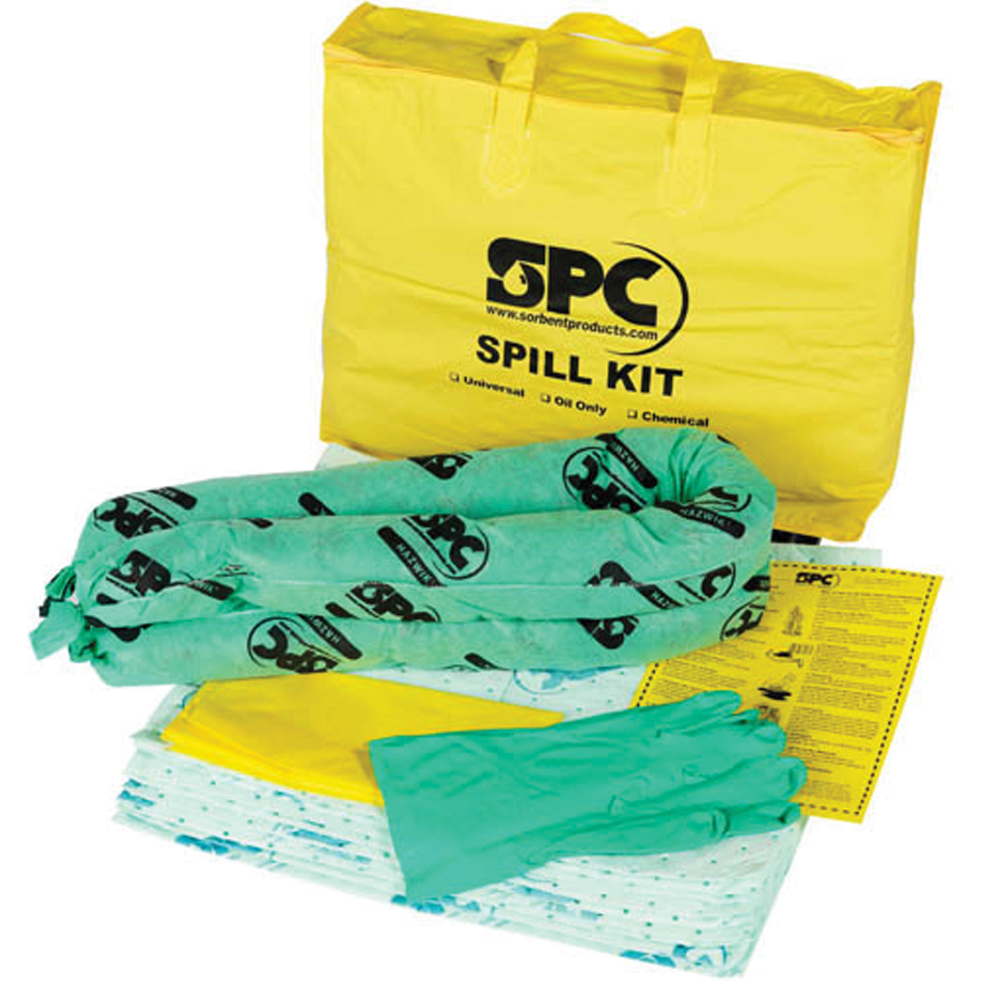 Trousse économique contre les déversements, Matières dangereuses, Sac, Absorbance de 4 gal. US