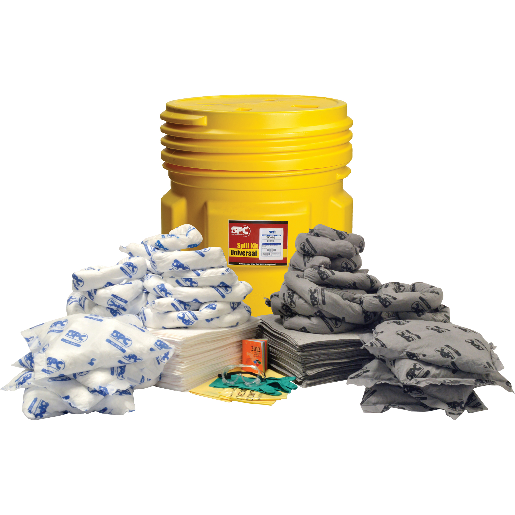 Trousses contre les déversements pour usage mixte, Universel, Baril, Absorbance de 75 gal. US