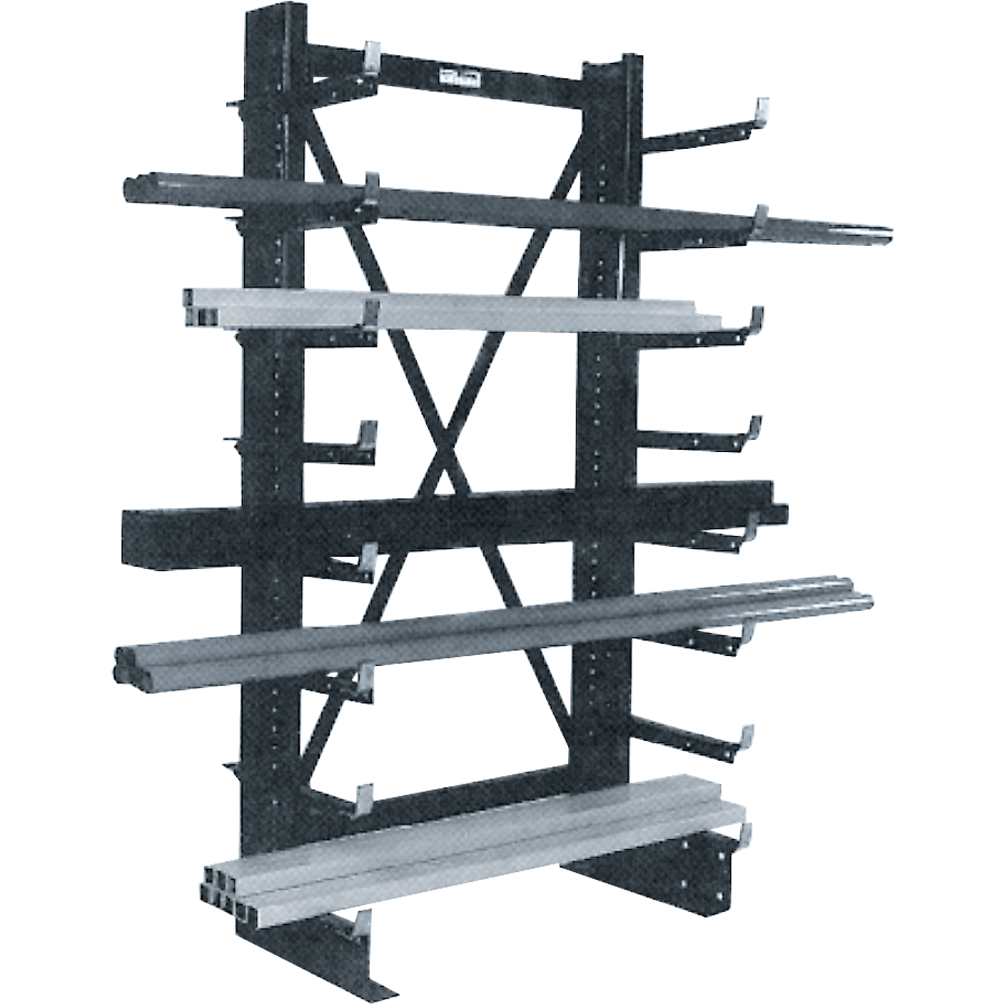 Rayonnage en porte-à-faux simple MinitreeMD, 36" la x 76-3/16" h