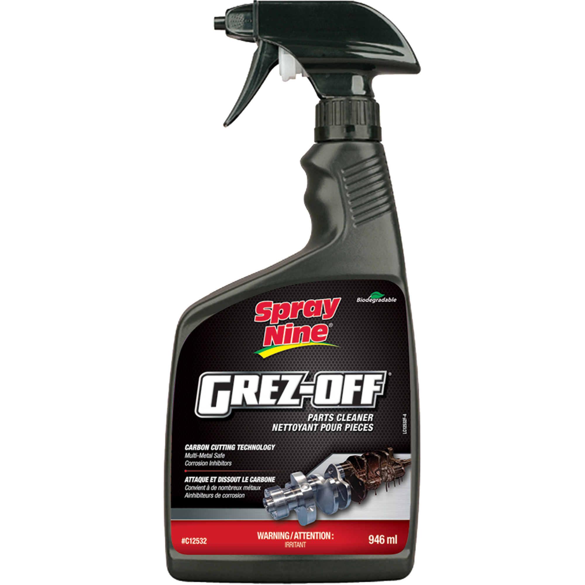 Dégraissant Grez-Off, Bouteille à gâchette