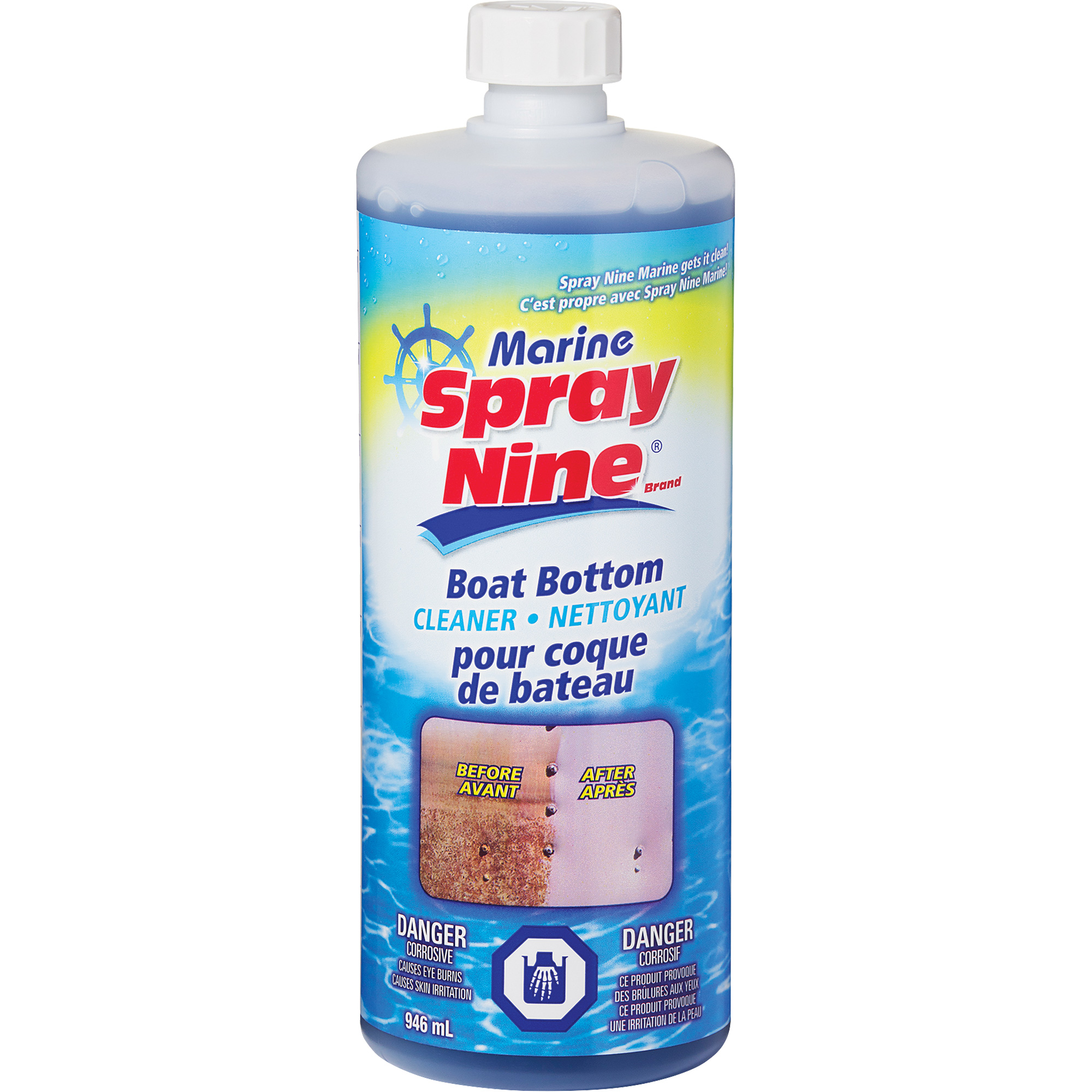 Nettoyant de fond de bateau Spray NineMD, 946 ml, Bouteille