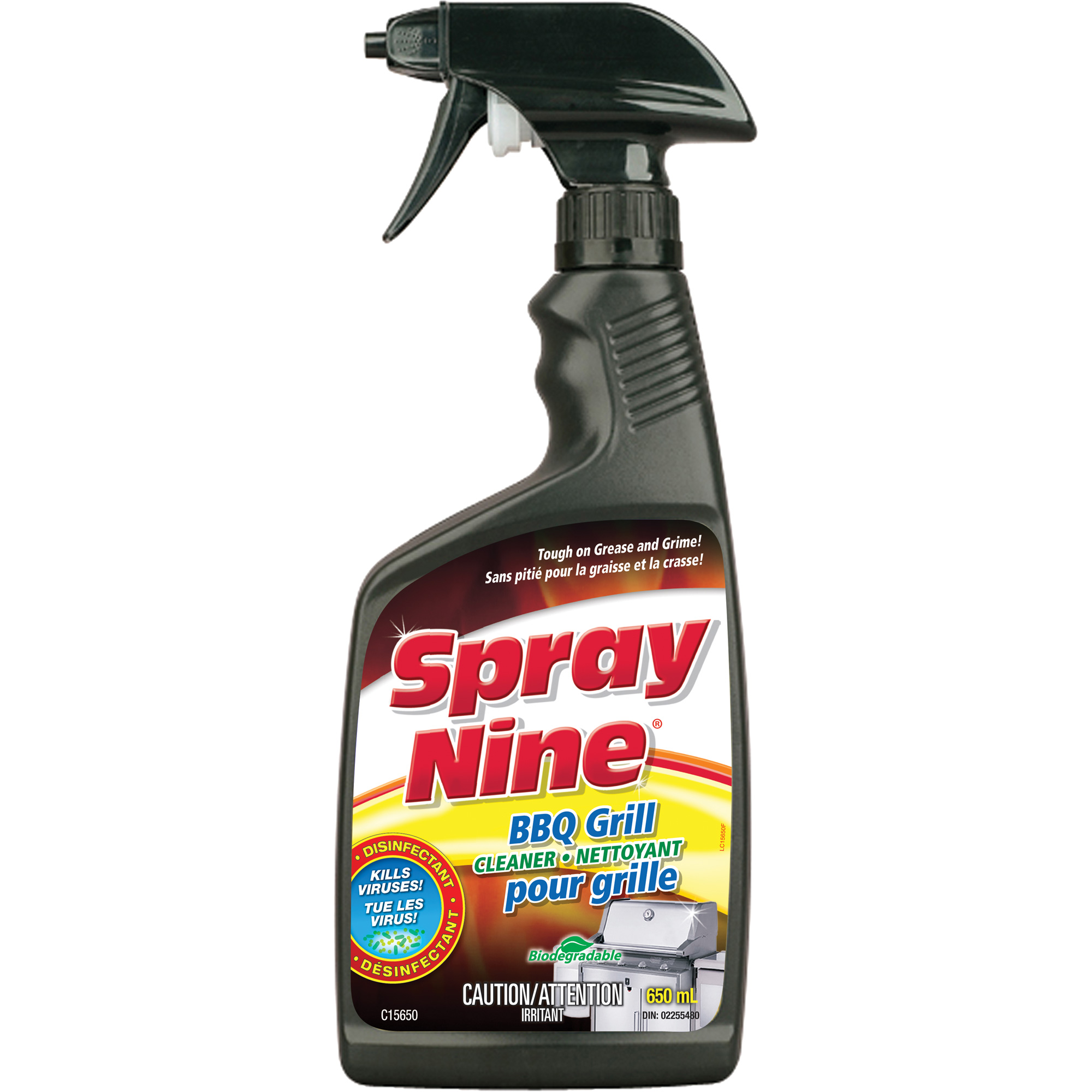 Nettoyant pour grille de BBQ Spray NineMD, 650 ml, Bouteille à gâchette