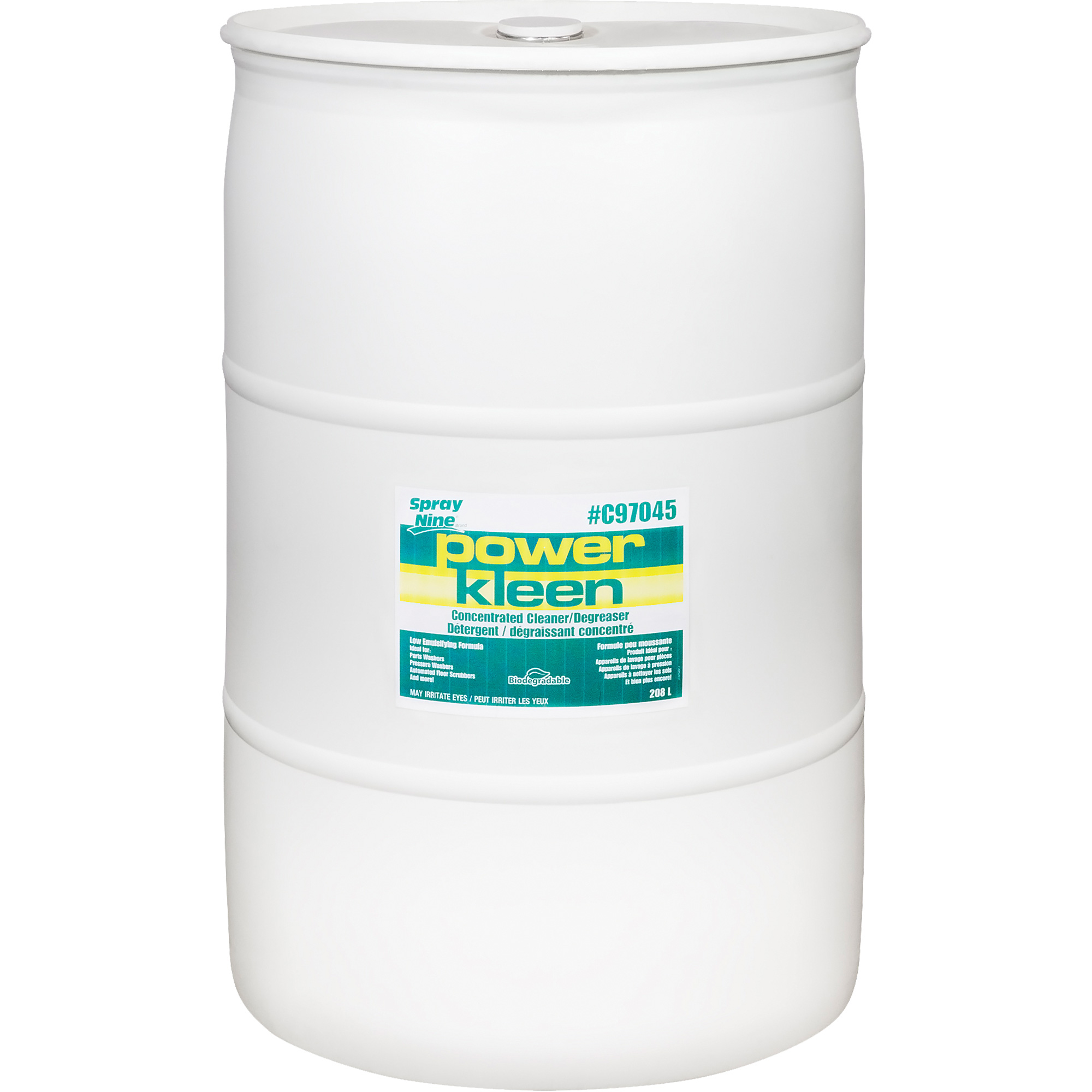 Produit nettoyant pour nettoyeur de pièces Power Kleen, 208 L, Baril