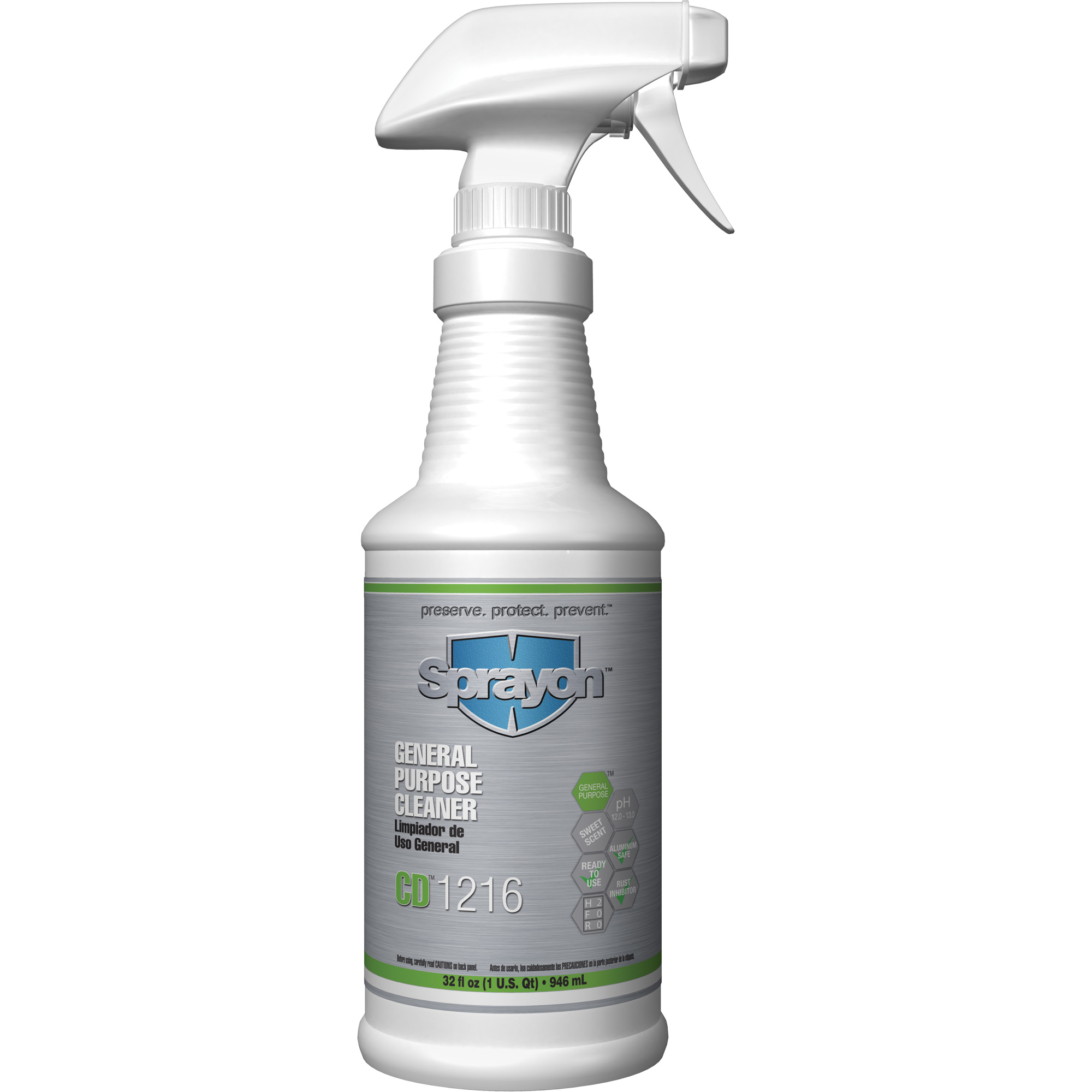 Nettoyant polyvalent CD1216, Bouteille à gâchette
