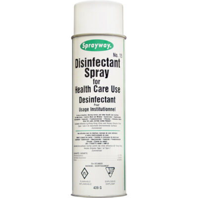 Produit désinfectant à vaporiser pour soins de santé, 20 oz, Canette aérosol