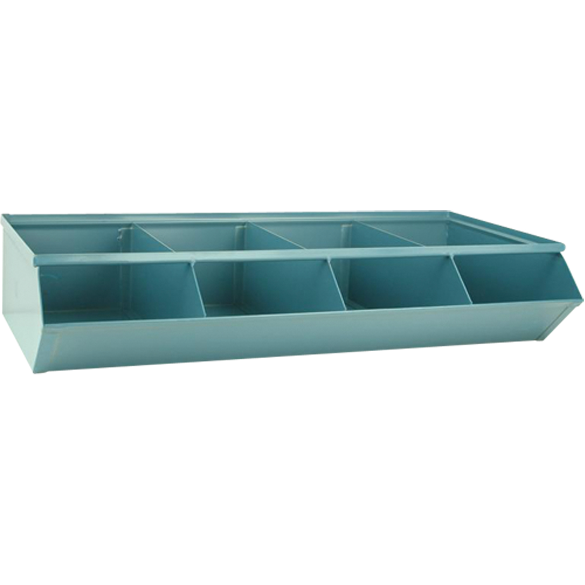 Bacs sectionnels superposables, Cap. 100 lb, 37" la x 18-3/4" p x 7-1/2" h, Bleu