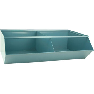 Bacs sectionnels superposables, Cap. 100 lb, 37" la x 24" p x 11" h, Bleu