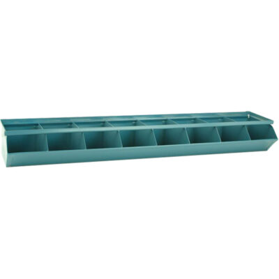 Bacs sectionnels superposables, Cap. 100 lb, 37" la x 8" p x 4-1/2" h, Bleu