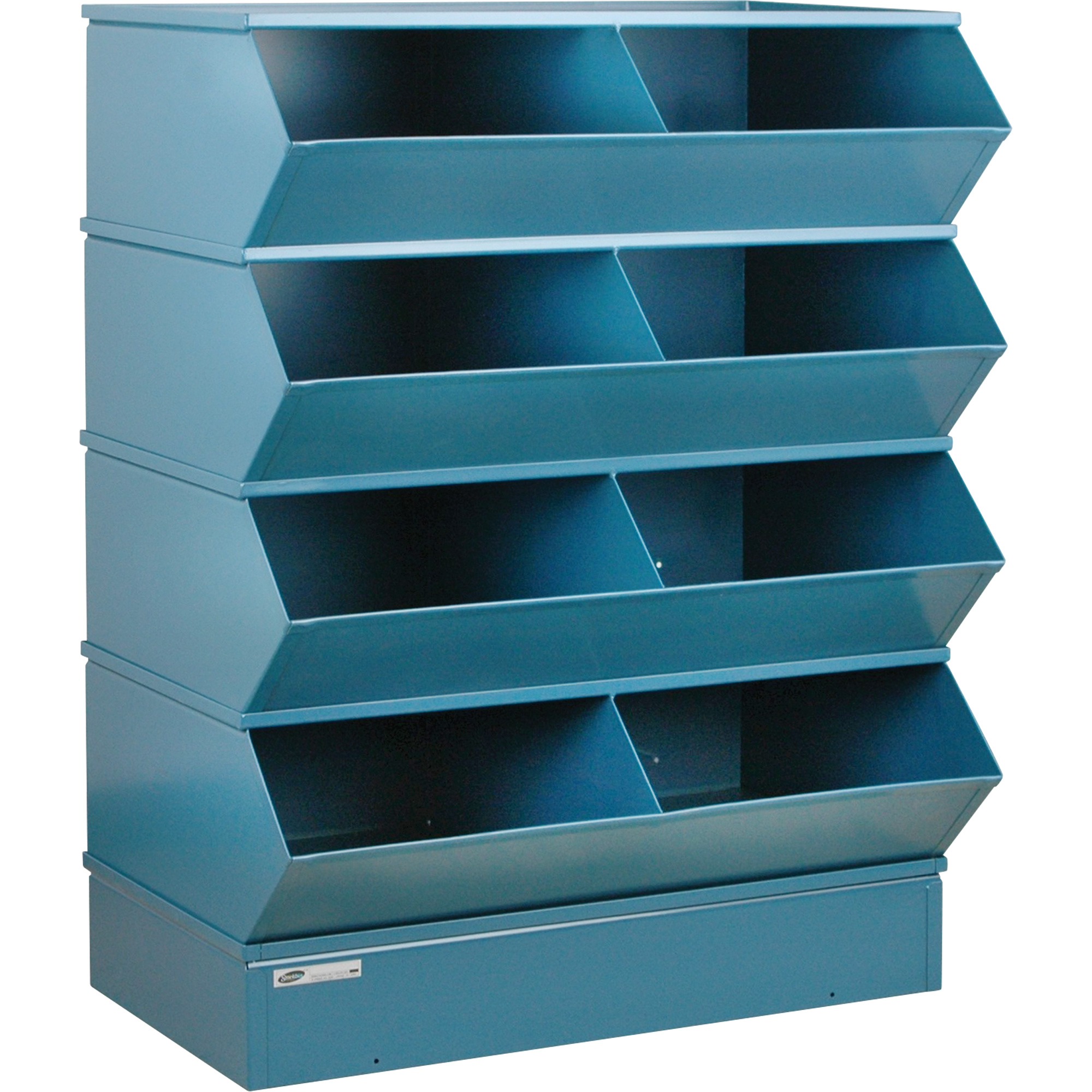 Systèmes sectionnels à assembler, Cap. 5000 lb, 37" la x 24" p x 44" h, Bleu