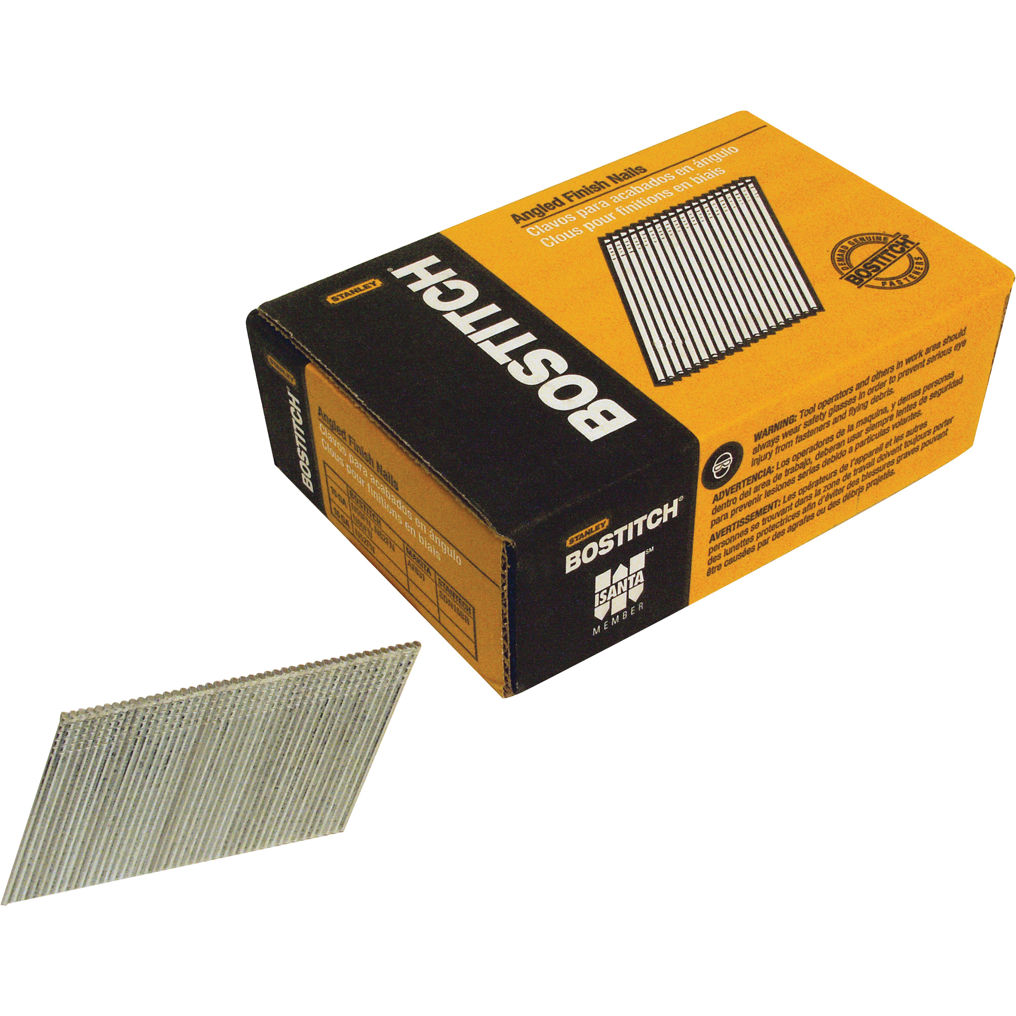 Clous de finition à angle de calibre 15