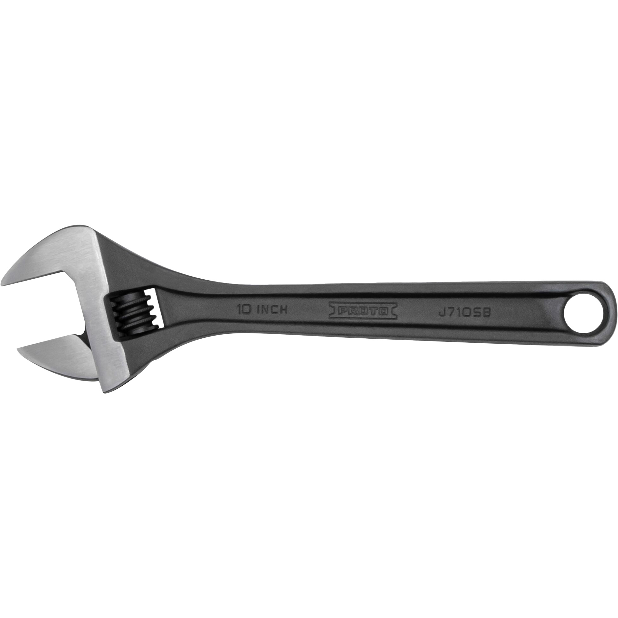 Clé à molette, 10" lo, Oxyde noir