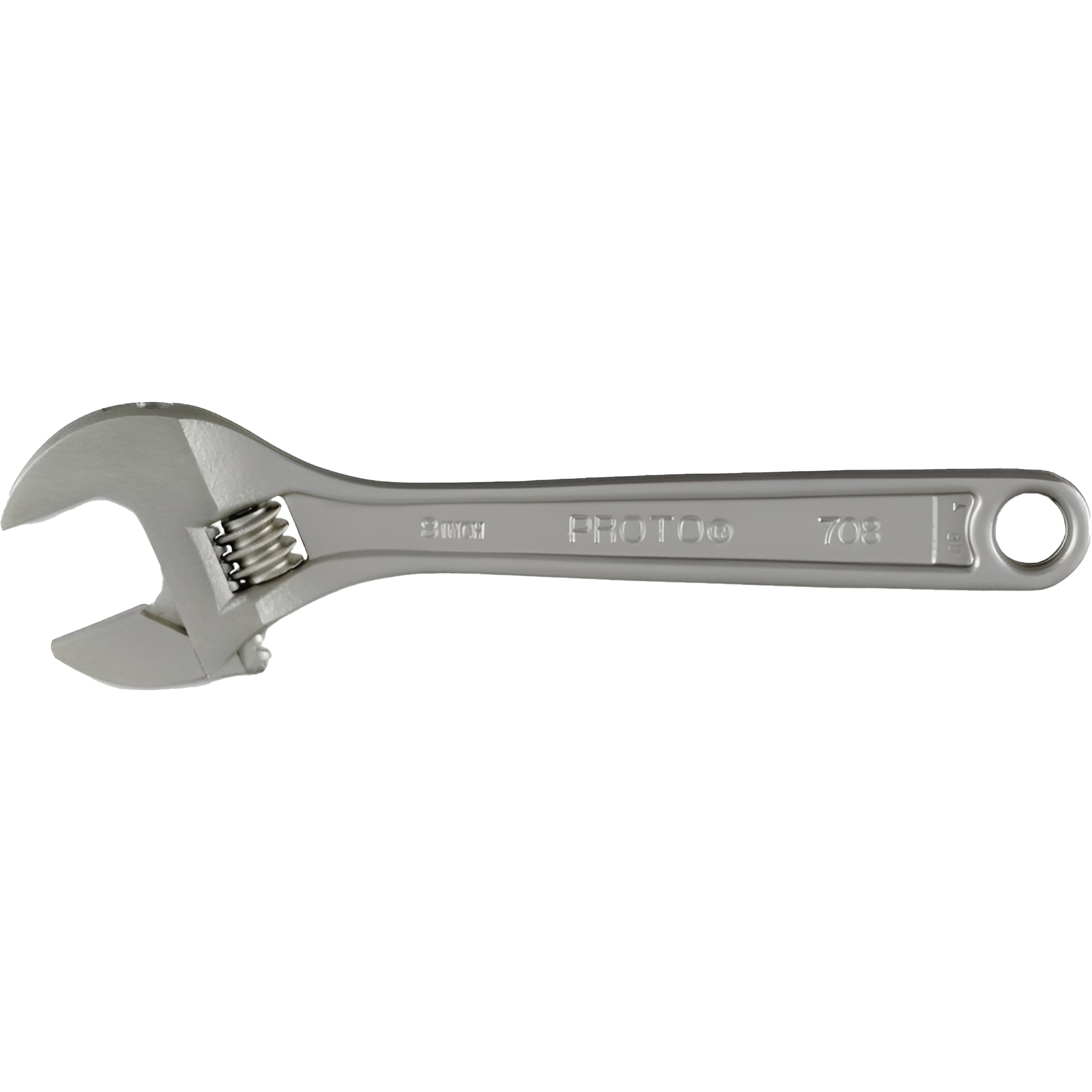 Clé ajustable avec CLIK-STOPMD, 8" lo, Ordinaire