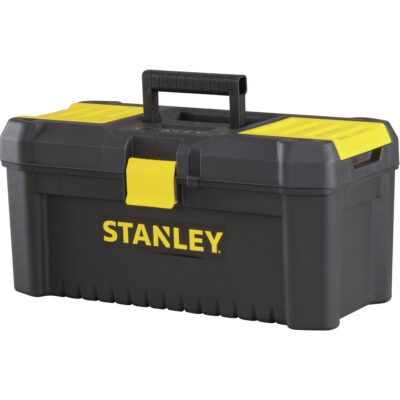 Coffre à outils avec plateau EssentialMD, 16" la x 8" p x 7-3/10" h, Noir/Jaune