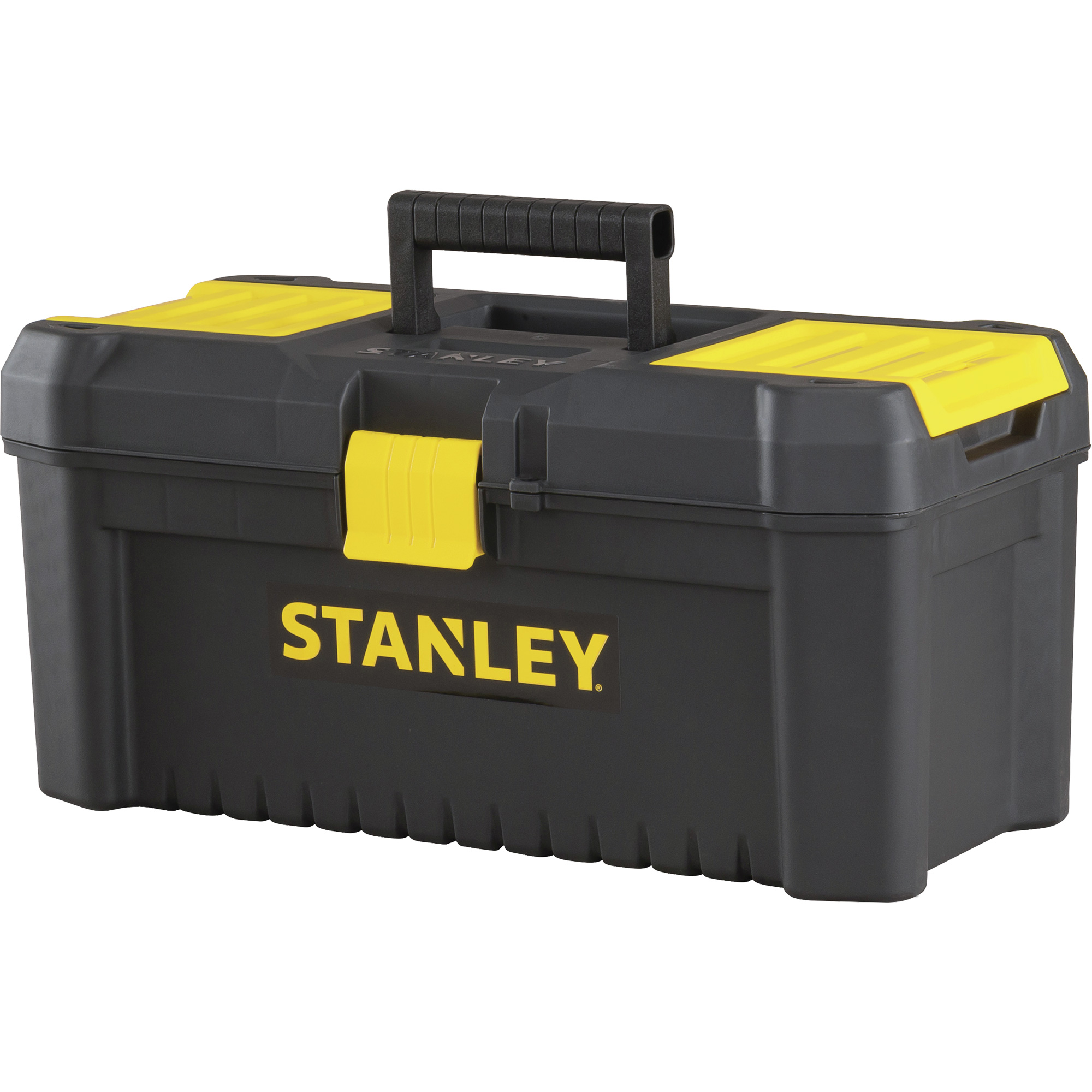 Coffre à outils avec plateau EssentialMD, 16" la x 8" p x 7-3/10" h, Noir/Jaune