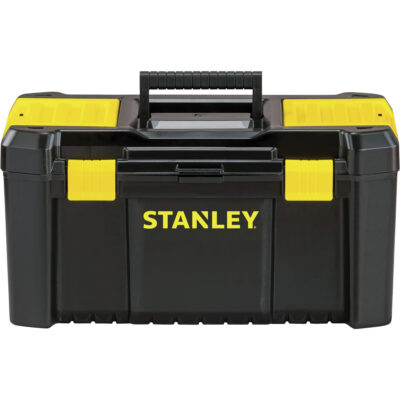 Coffre à outils avec plateau EssentialMD, 19" la x 9-7/8" p x 9-3/4" h, Noir/Jaune