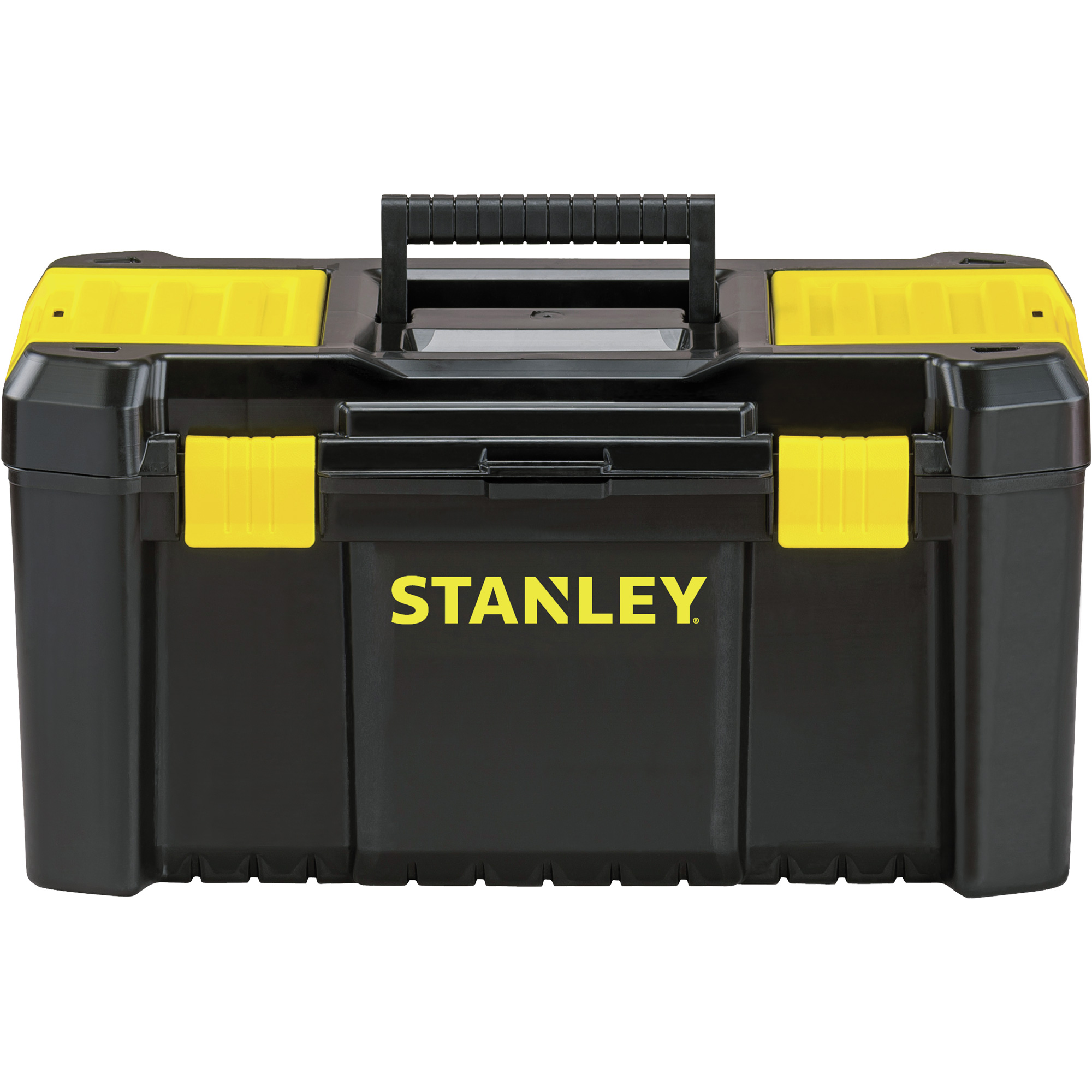 Coffre à outils avec plateau EssentialMD, 19" la x 9-7/8" p x 9-3/4" h, Noir/Jaune