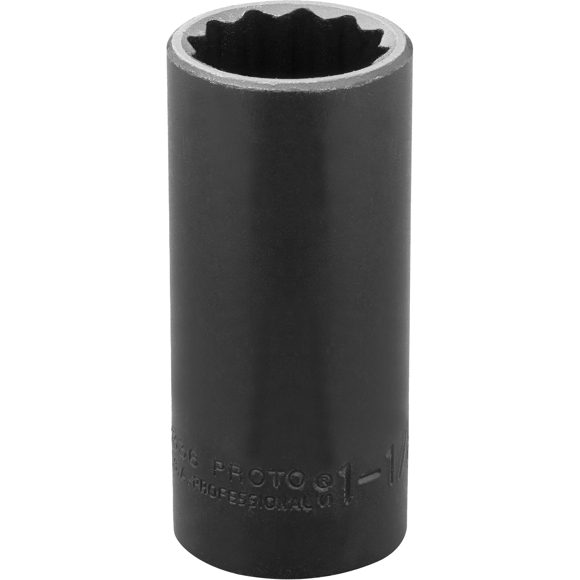 Douille, Chocs, 1-1/8", Prise 1/2", 12 pans, Profond