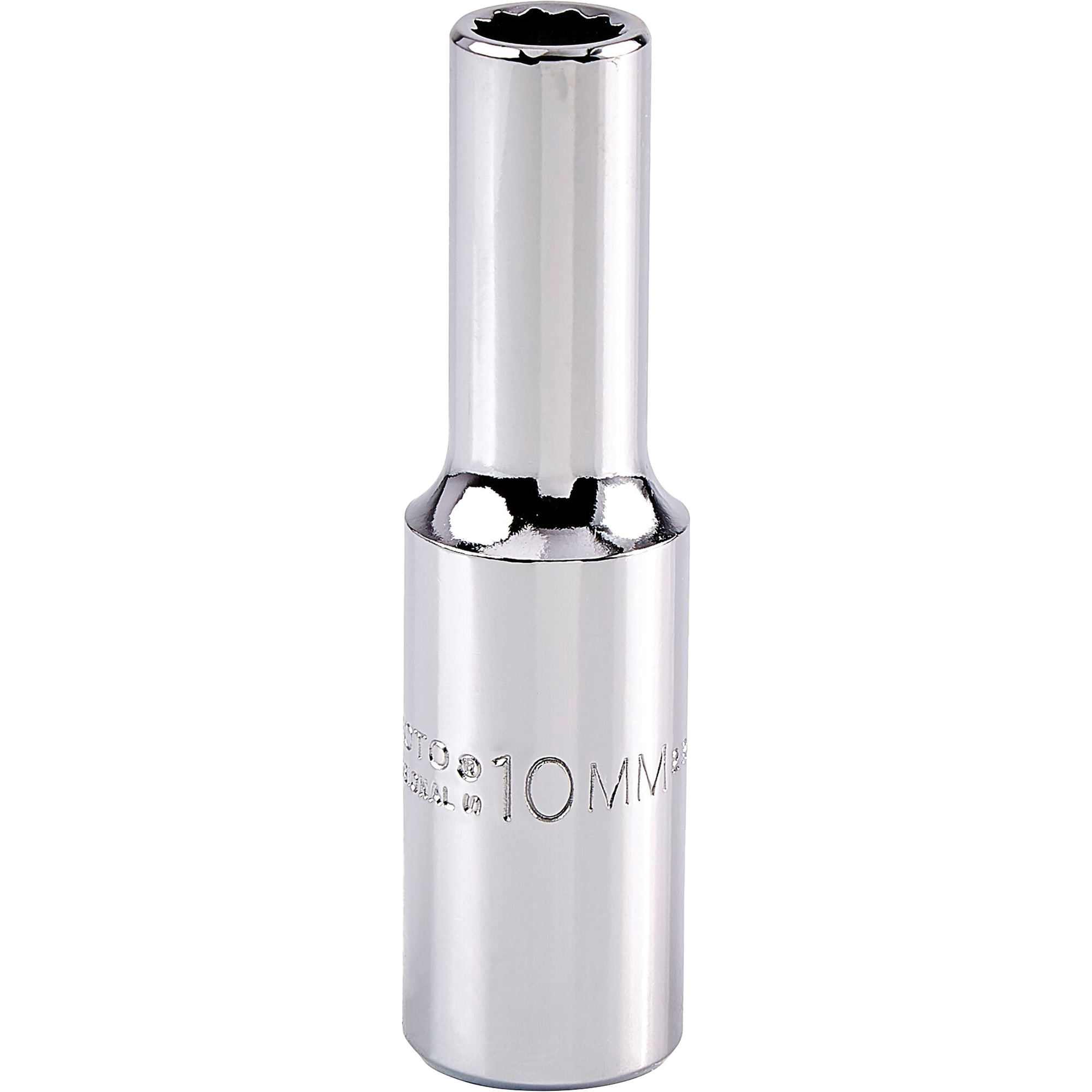 Douille universelle, 10 mm, Prise 1/2", 12 pans, Profond