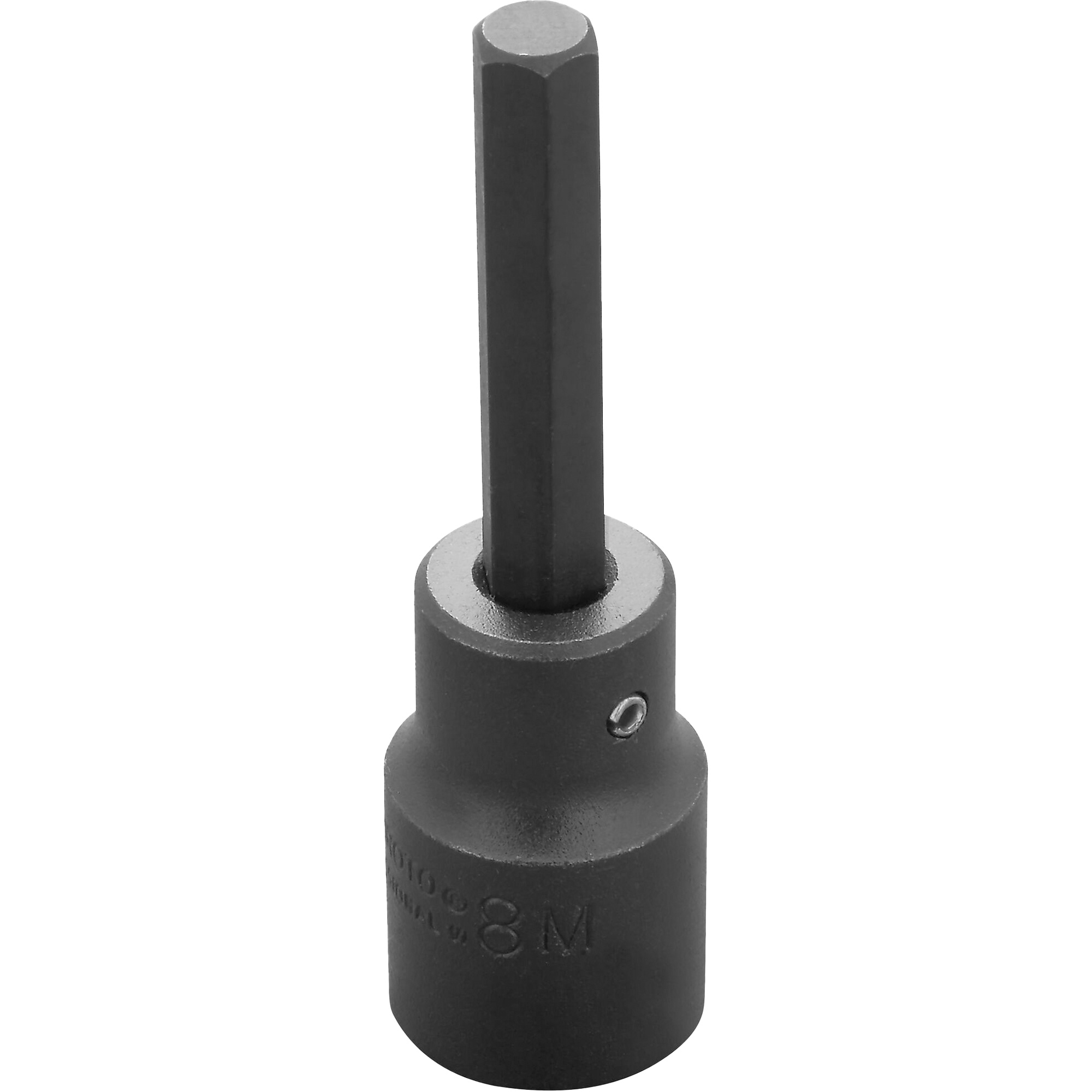Embout à insérer, Hexagonale, 8 mm x 3-1/4" lo, Prise 1/2"