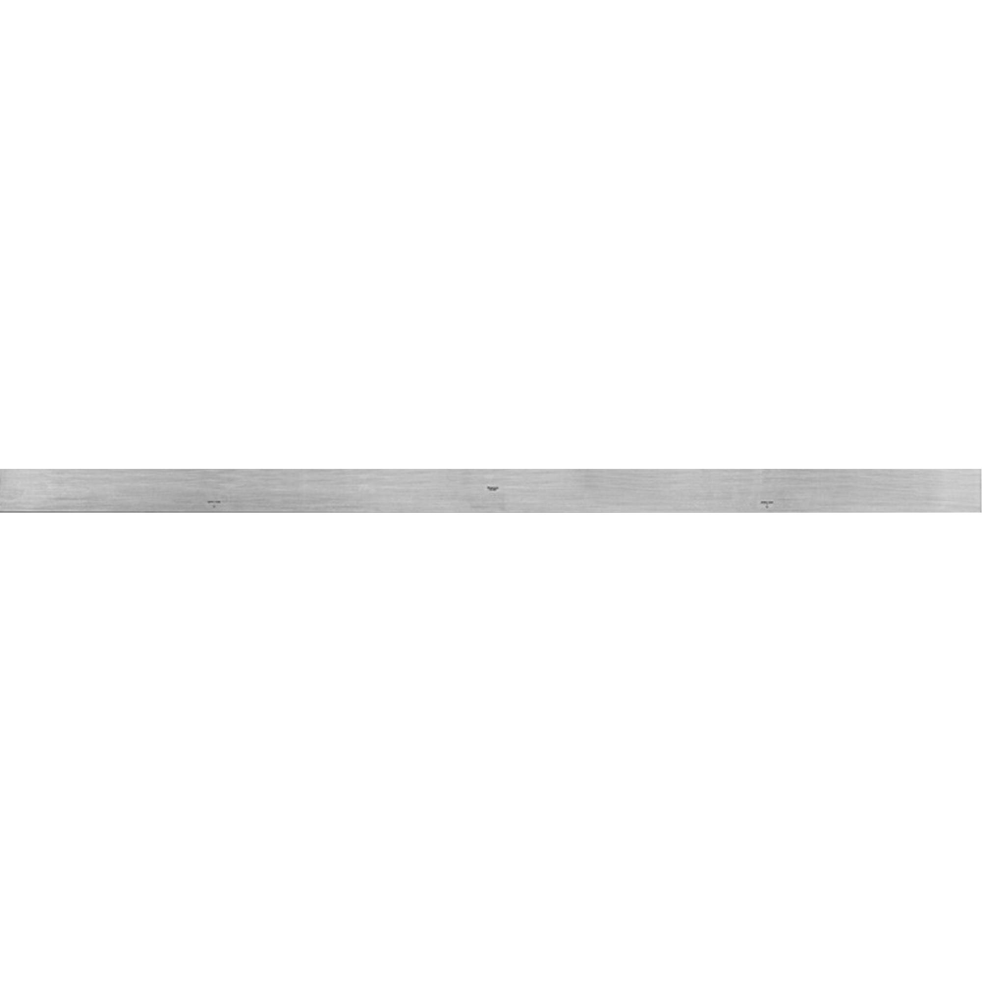 Bordure droite en acier série 380, 48" lo, 2-13/32" la, Épaisseur de 7/32"
