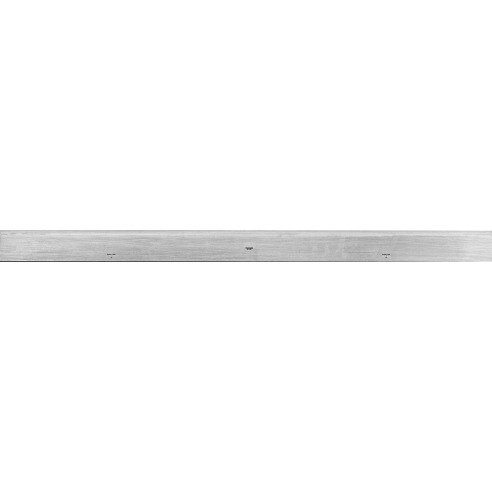 Bordure droite en acier série 385 avec biseau, 36" lo, 2-13/32" la, Épaisseur de 7/32"