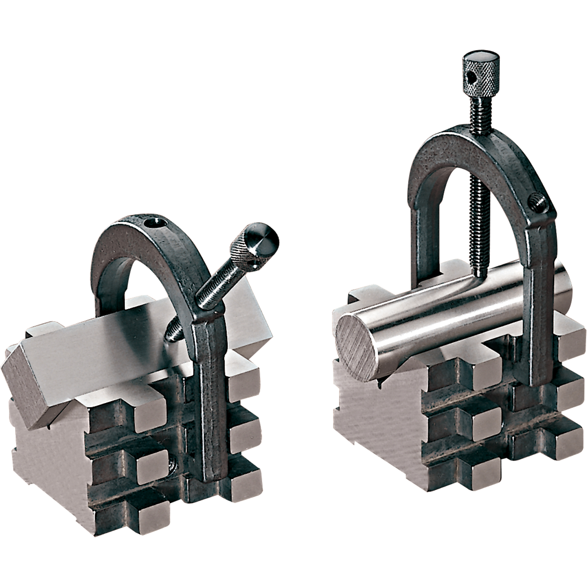 Cales en V & crampons de serrage pour pièces rondes ou carrées