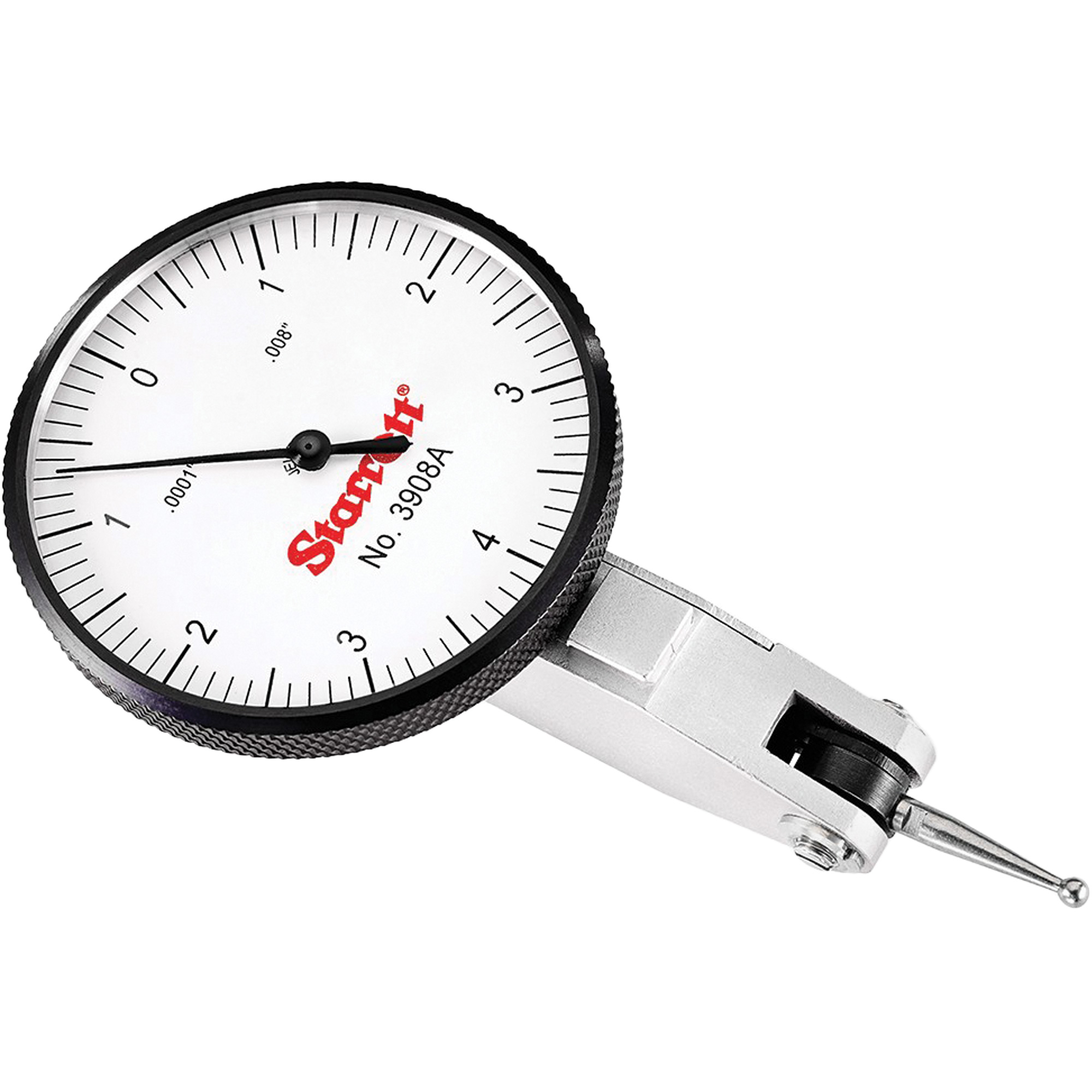 Indicateur de test à cadran avec montage en queue d’aronde, 0" - 0,008" Portée