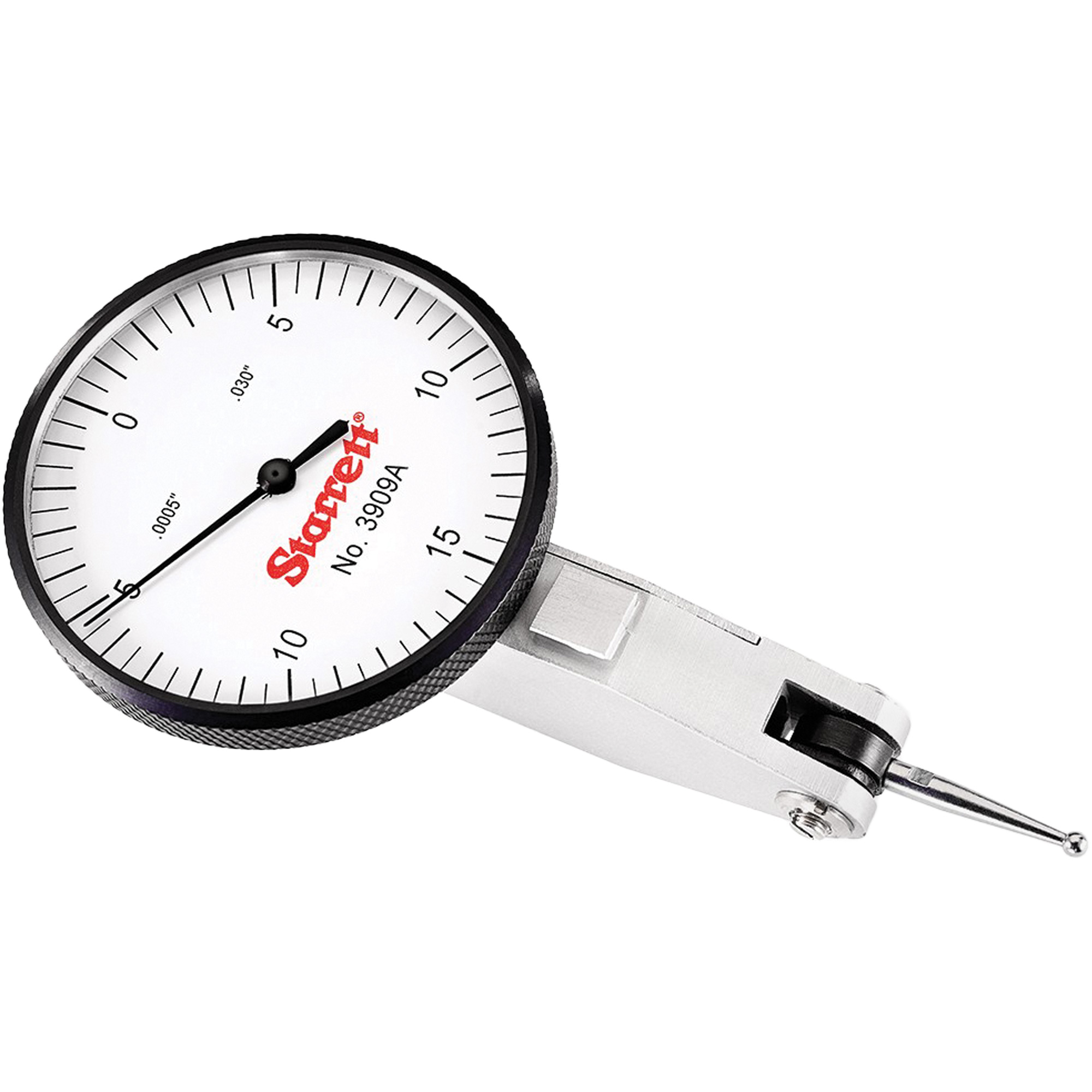 Indicateur de test à cadran avec montage en queue d’aronde, 0" - 0,03" Portée