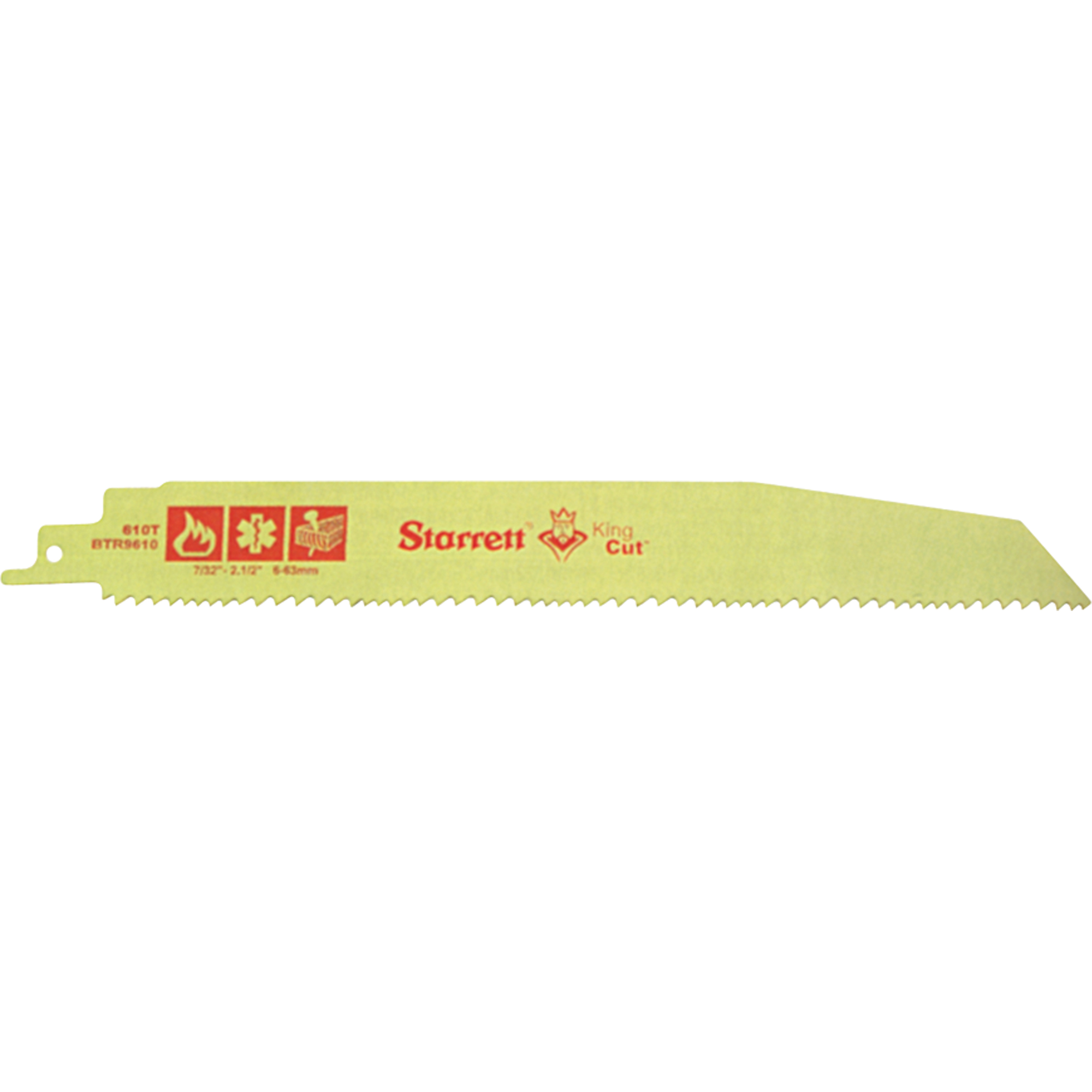 Lames de scie alternative pour incendie, sauvetage & démolition King CutMC, Bimétal, 18 Dents par pouce, 8" lo x 3/4" la