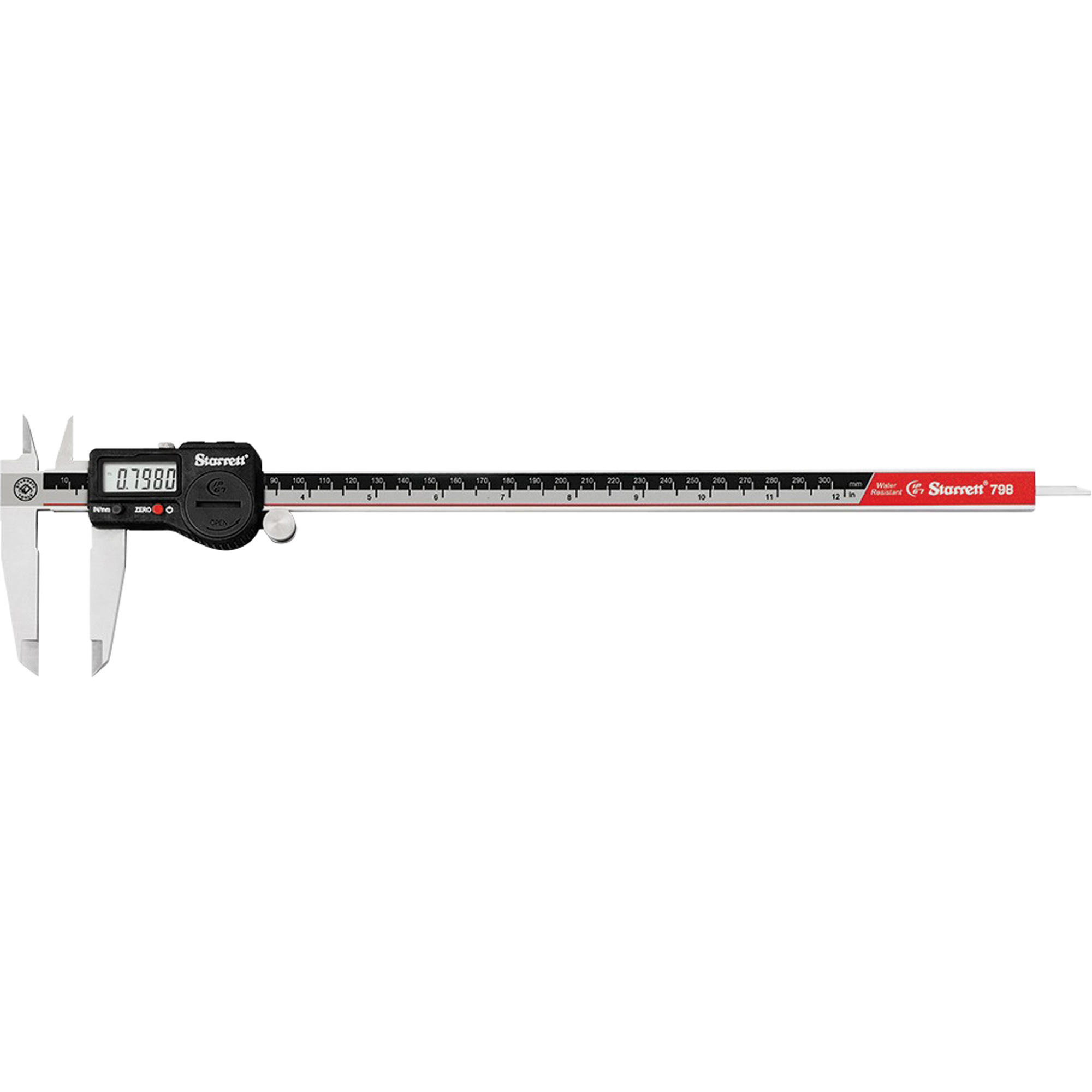 Pied à coulisse électronique, Résolution de 0,0005" (0,01 mm), 0" - 12" (0 mm - 300 mm) gamme de mesure