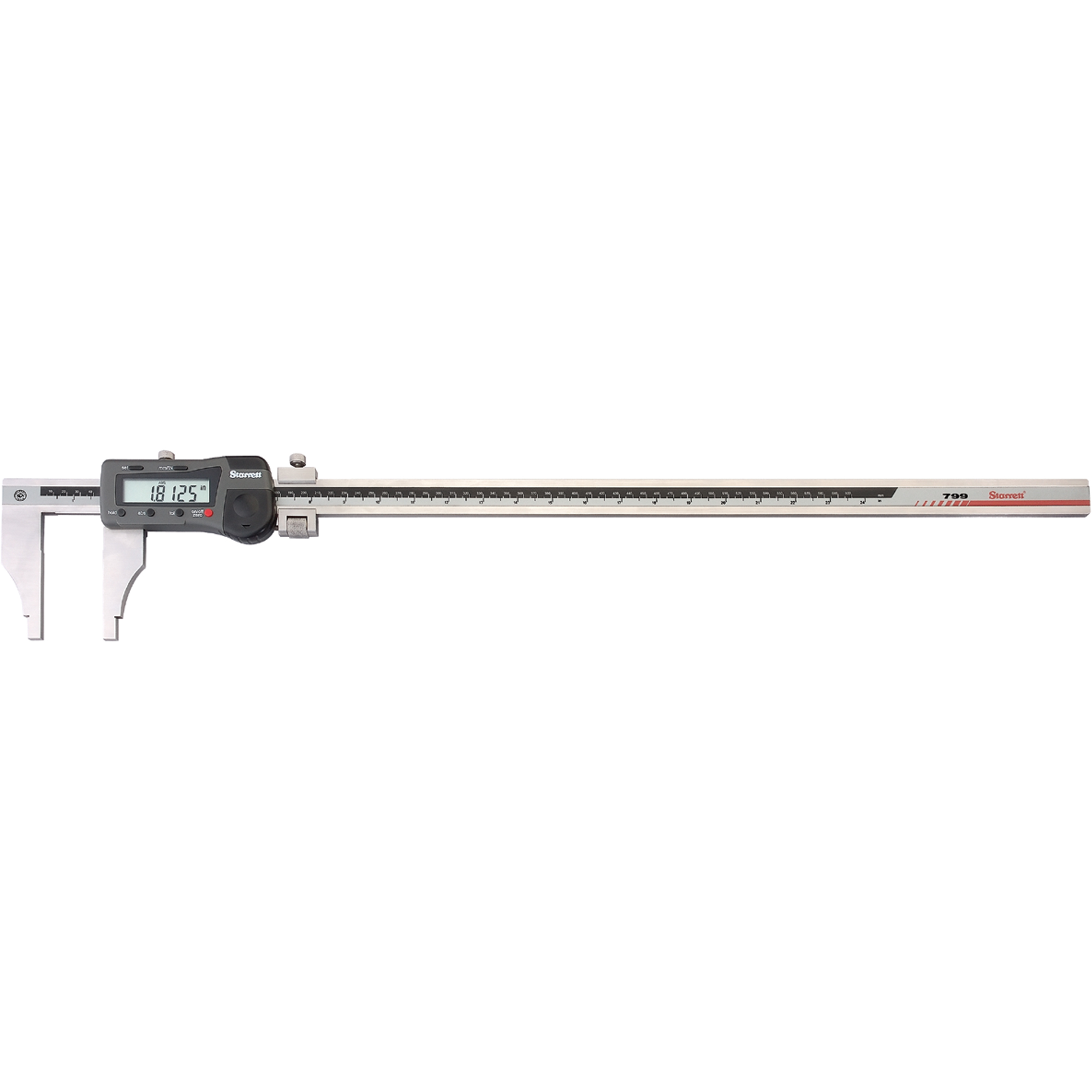 Pieds à coulisse électroniques à portée étendue, Résolution de 0,0005" (0,127 mm), 0" - 24" (0 mm - 609,6 mm) gamme de mesure