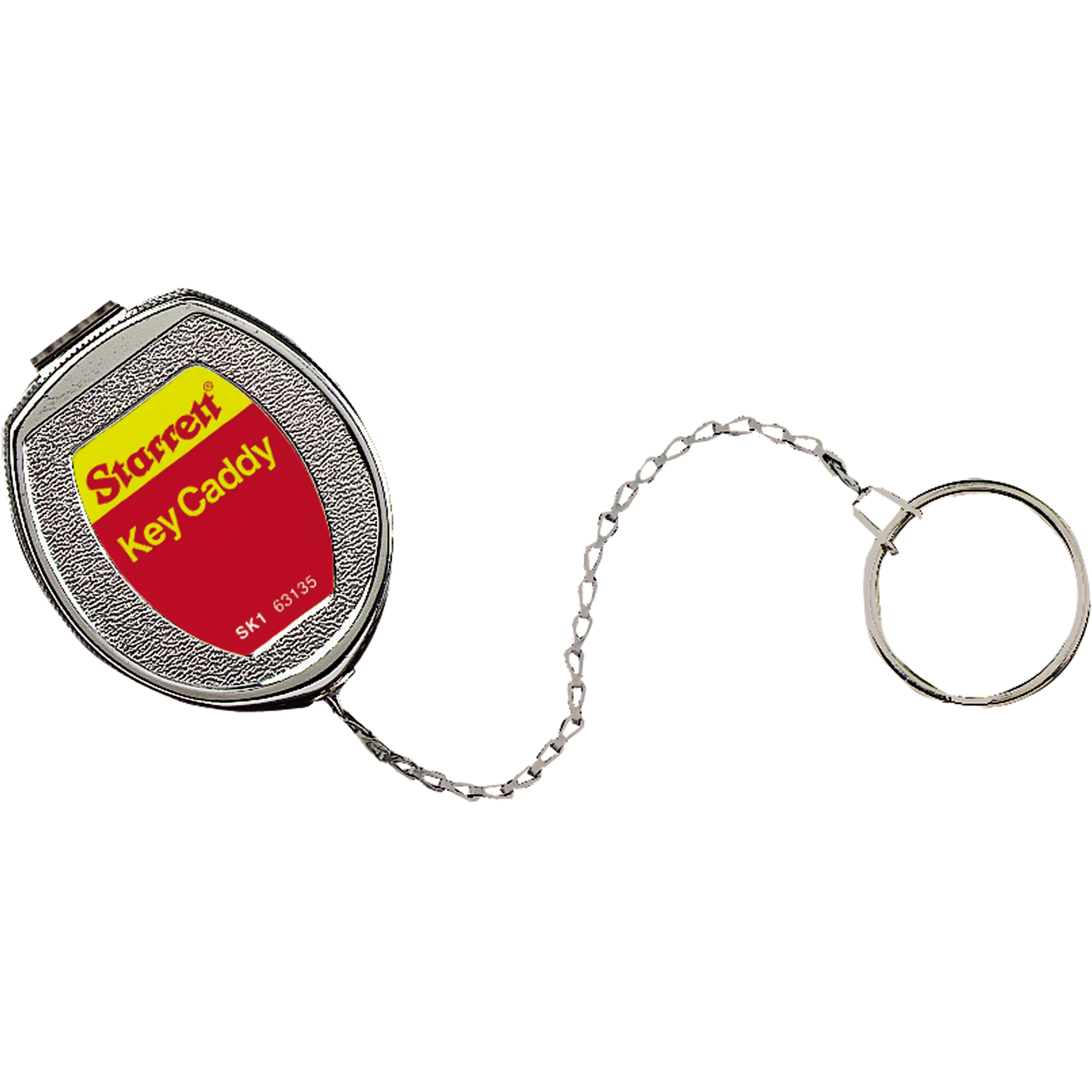 Porte-clés autorétractable Key Caddy, Acier inoxydable, Câble 21", Fixation Agrafe de ceinture