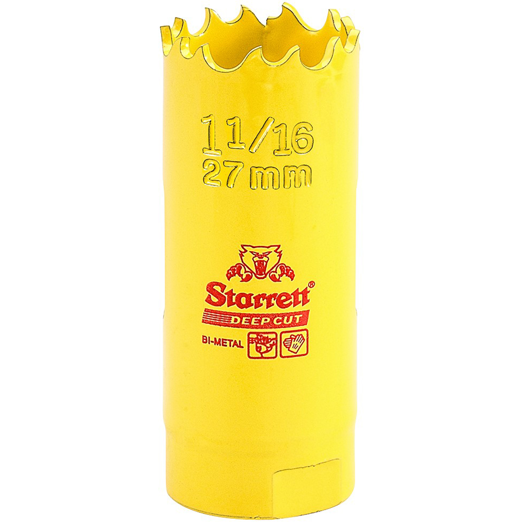 Scie à cloche bimétal 1-1/16, 1-1/16", Profondeur de la coupe 2", Bimétal