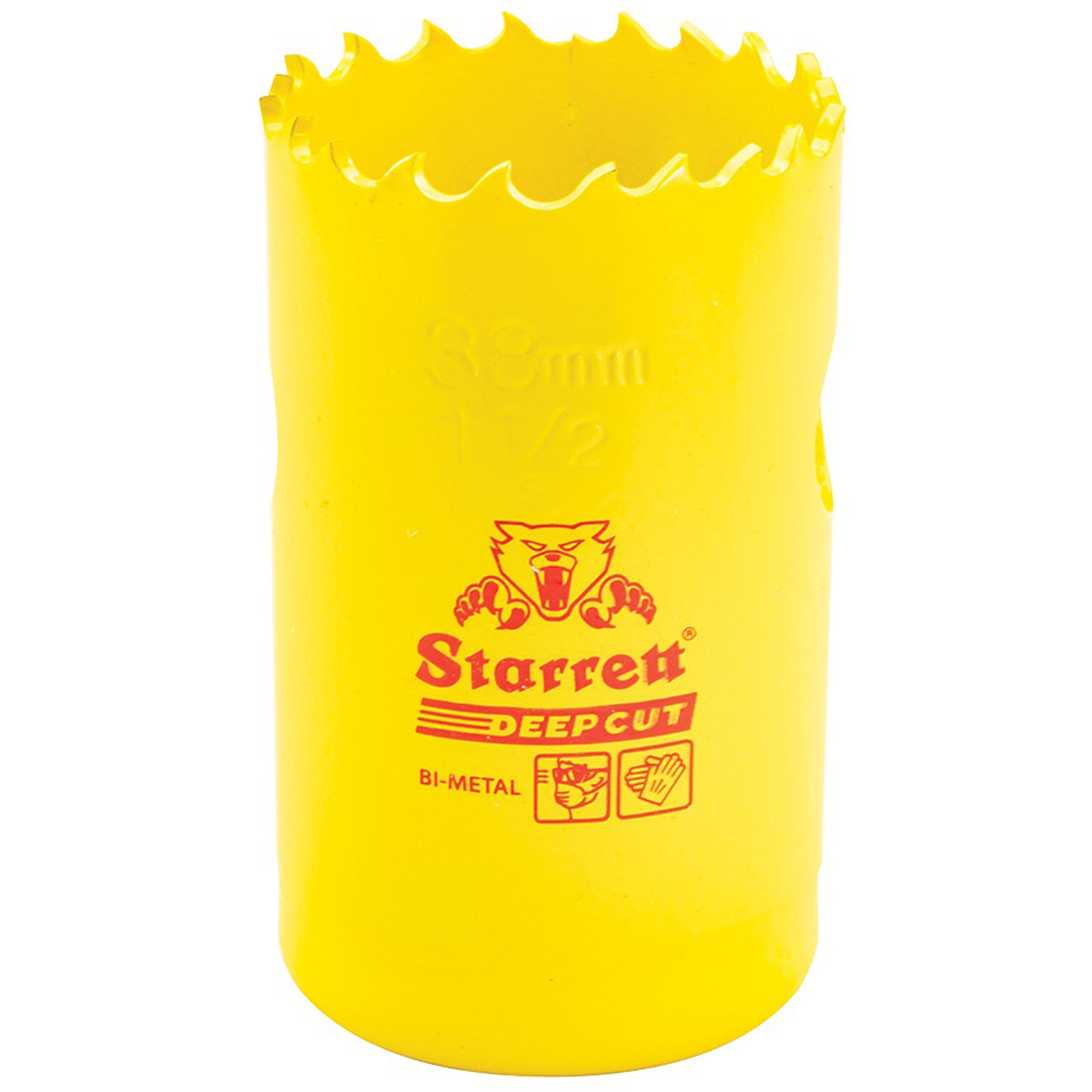 Scie à cloche bimétal 1-1/2", 1-1/2", Profondeur de la coupe 2", Bimétal
