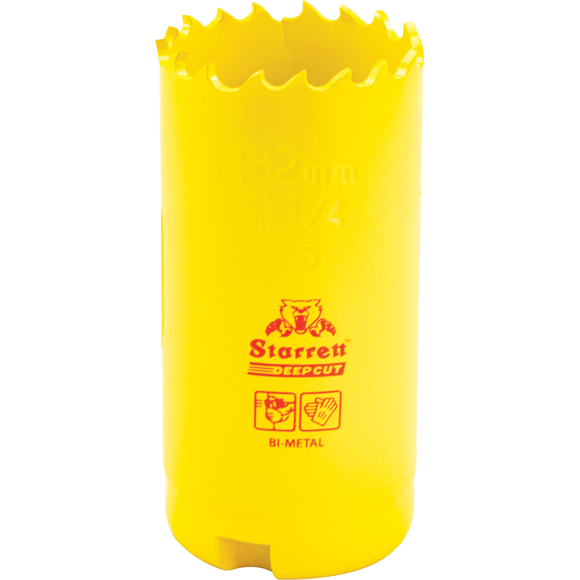 Scie à cloche bimétal 1-1/4", 1-1/4", Profondeur de la coupe 2", Bimétal