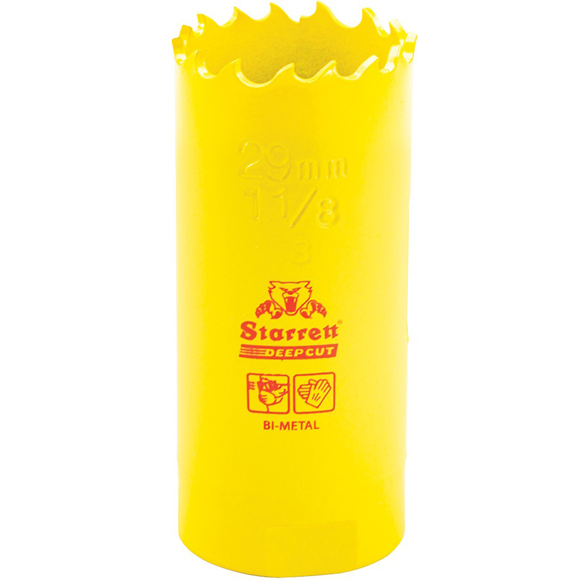 Scie à cloche bimétal 1-1/8", 1-1/8", Profondeur de la coupe 2", Bimétal