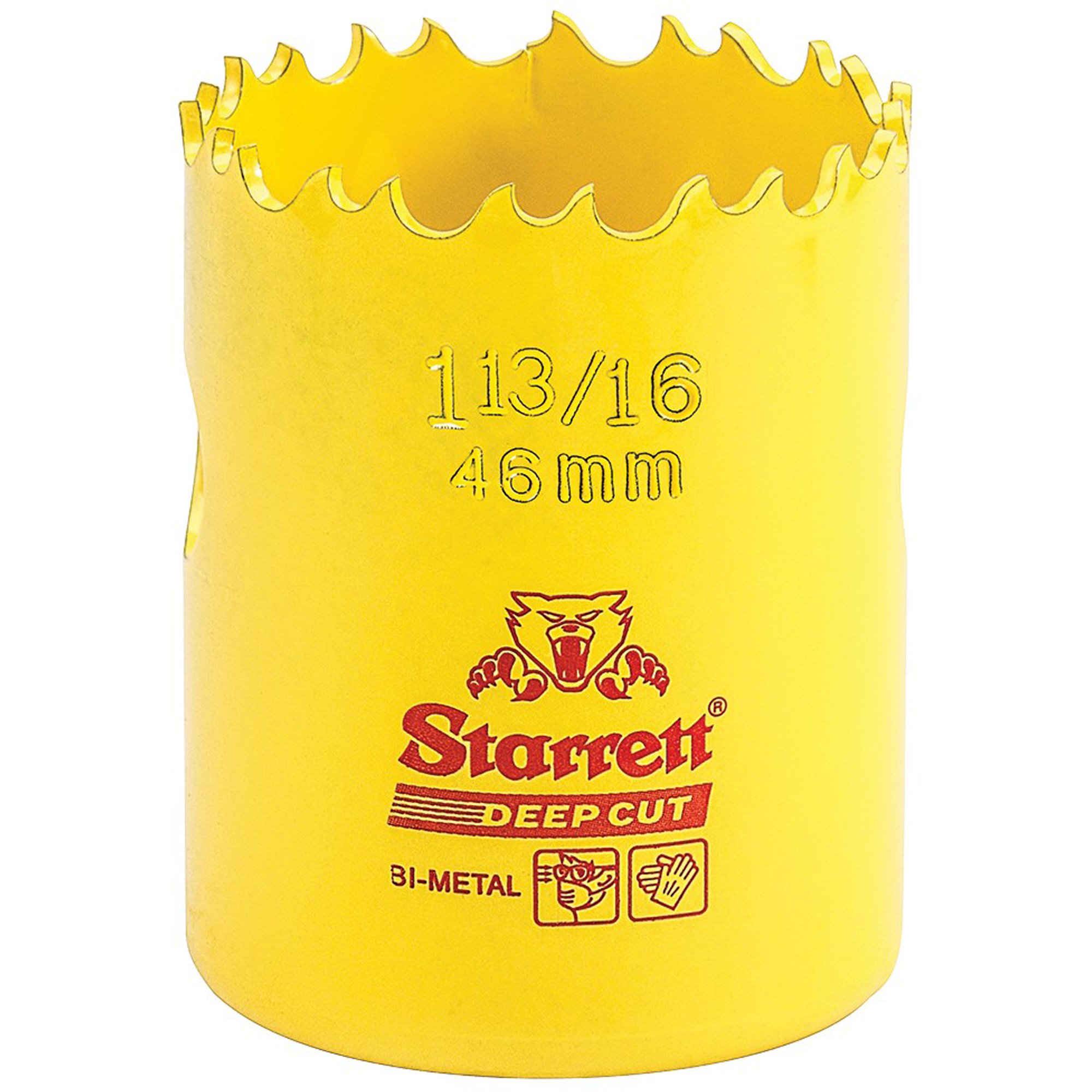 Scie à cloche bimétal 1-13/1, 1-13/16", Profondeur de la coupe 2", Bimétal