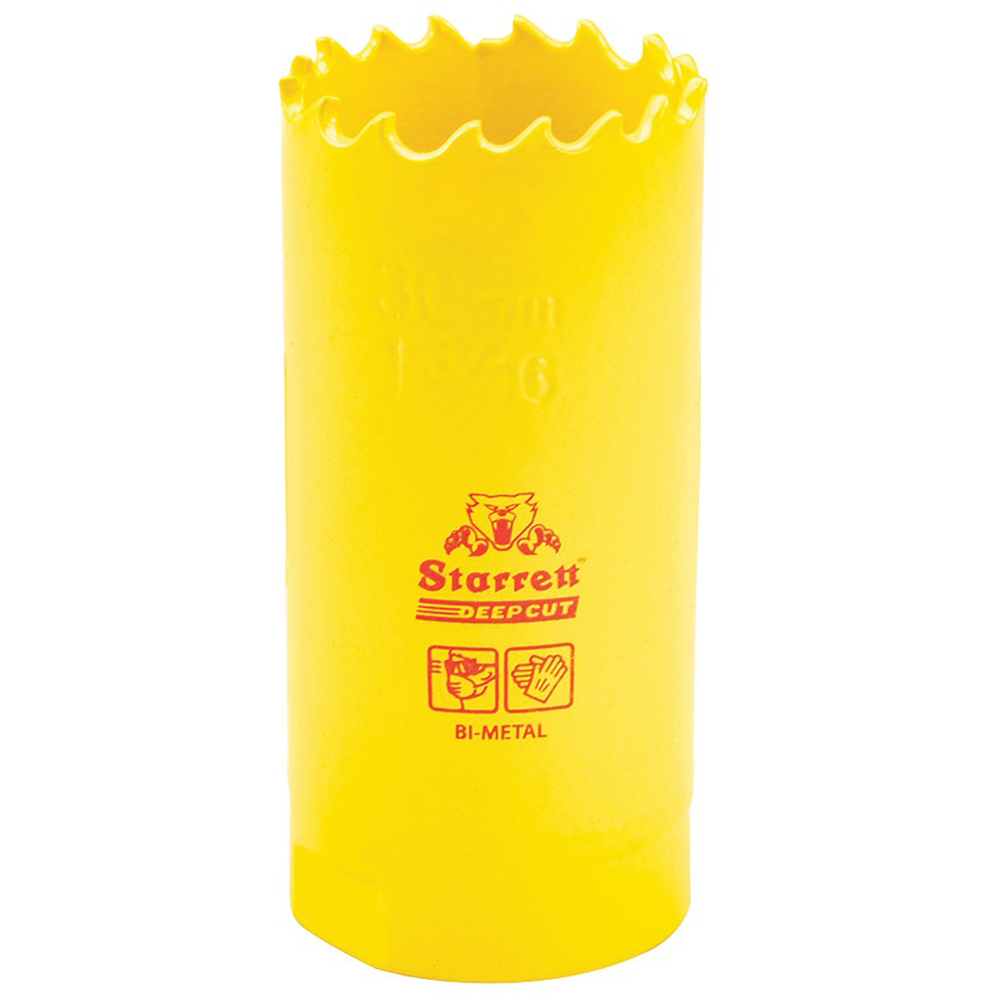 Scie à cloche bimétal 1-3/16, 1-3/16", Profondeur de la coupe 2", Bimétal