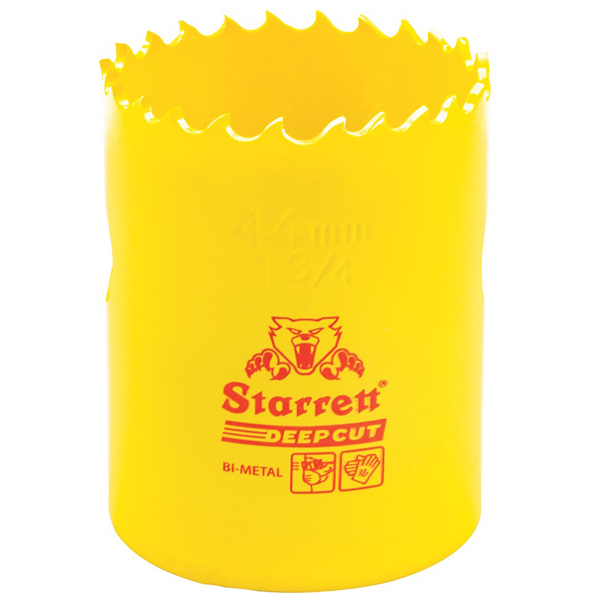 Scie à cloche bimétal 1-3/4", 1-3/4", Profondeur de la coupe 2", Bimétal