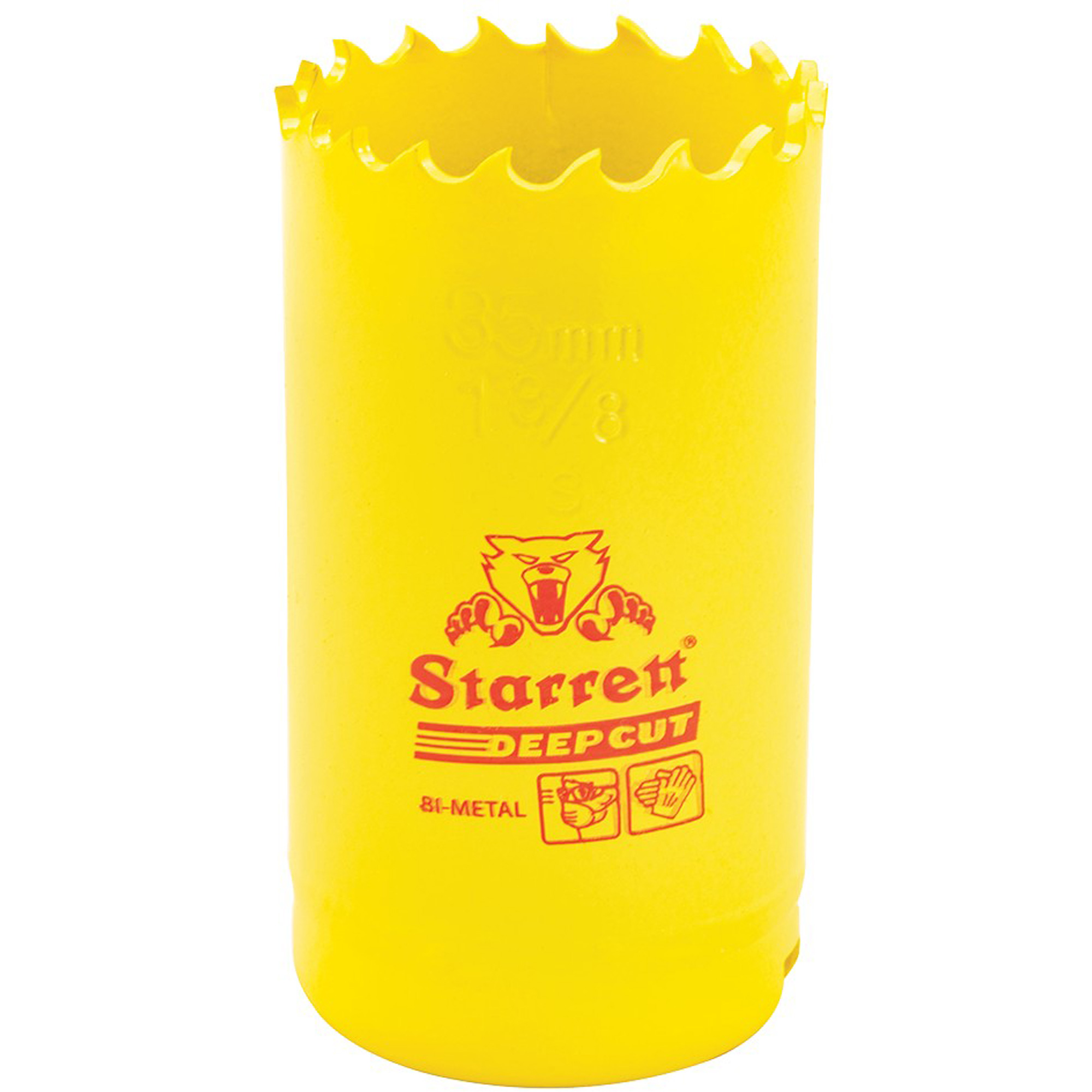Scie à cloche bimétal 1-3/8", 1-3/8", Profondeur de la coupe 2", Bimétal