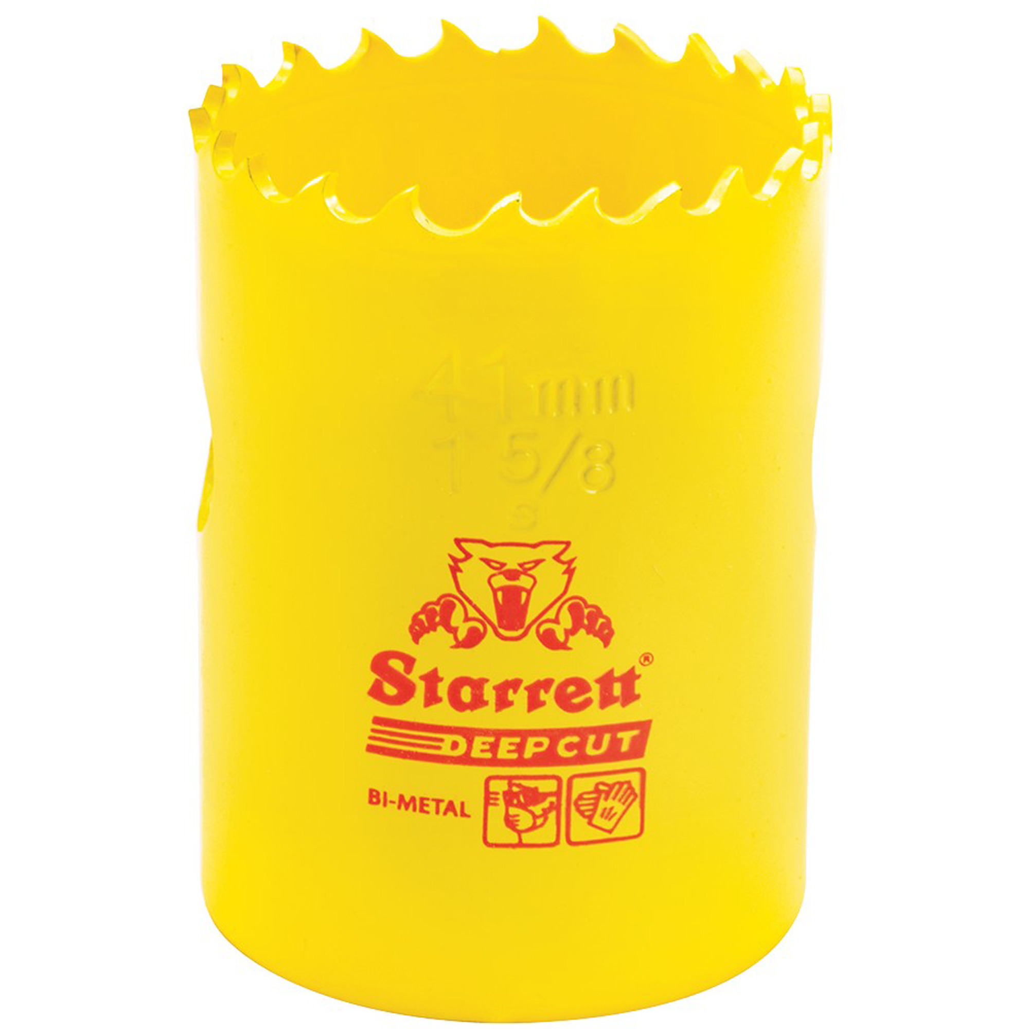 Scie à cloche bimétal 1-5/8", 1-5/8", Profondeur de la coupe 2", Bimétal