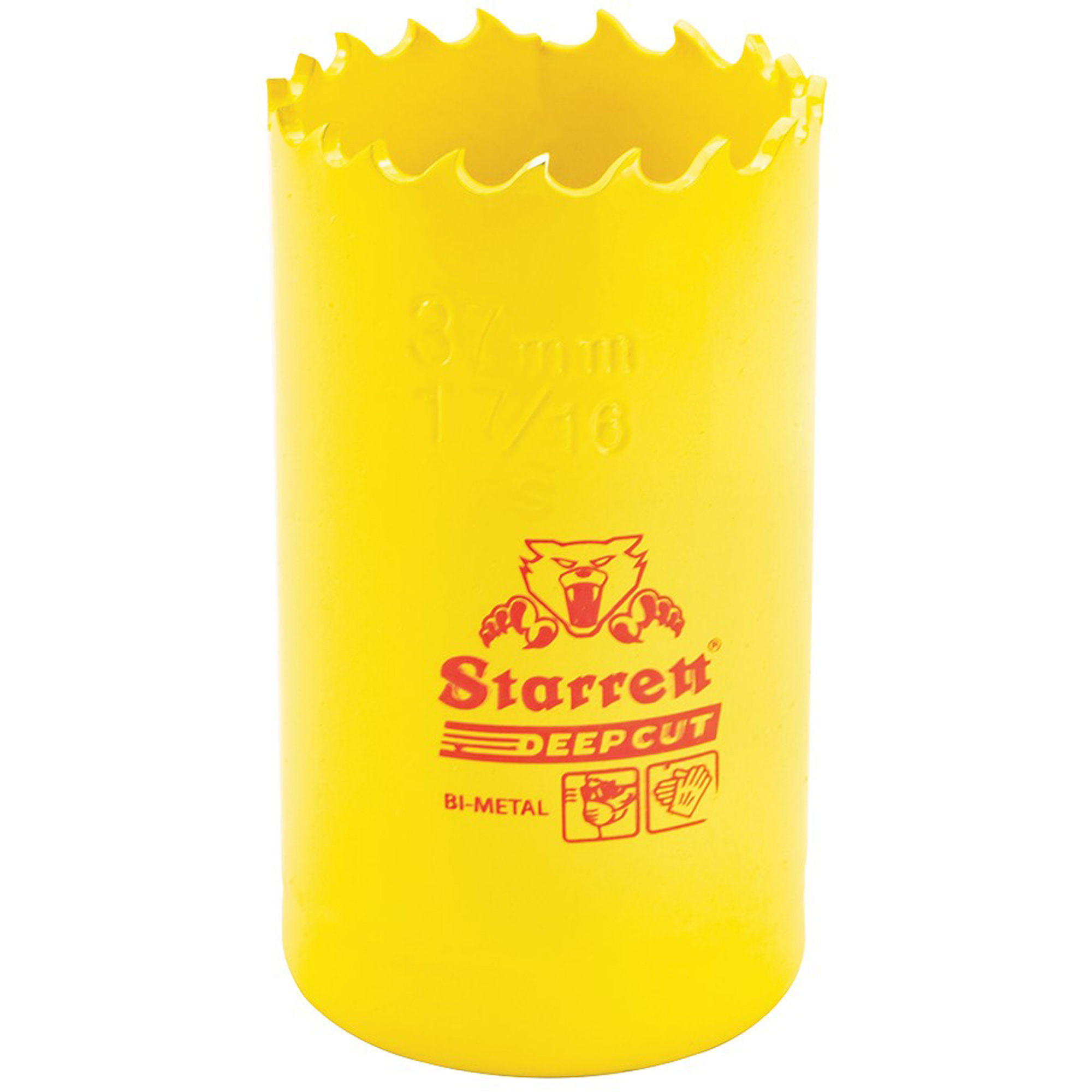 Scie à cloche bimétal 1-7/16, 1-7/16", Profondeur de la coupe 2", Bimétal