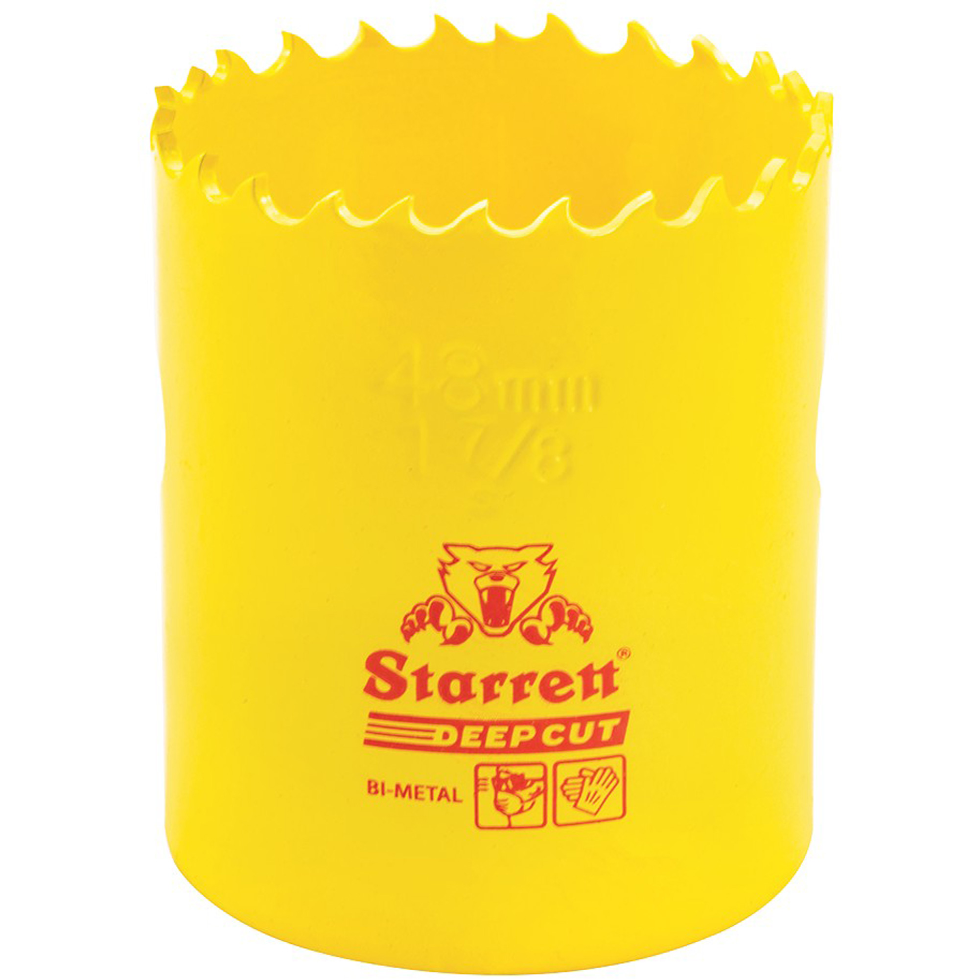 Scie à cloche bimétal 1-7-8", 1-7-8", Profondeur de la coupe 2", Bimétal