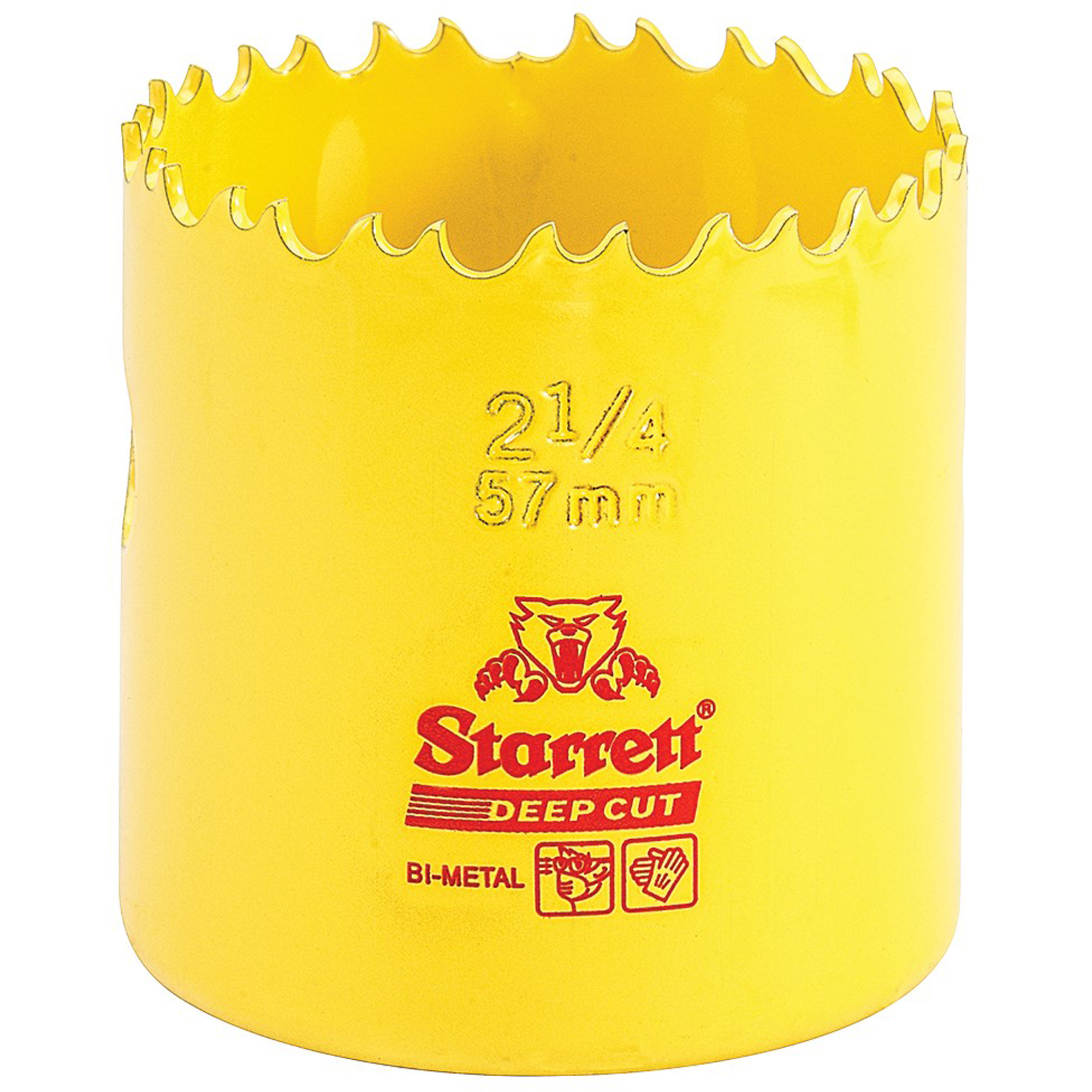 Scie à cloche bimétal 2-1/4", 2-1/4", Profondeur de la coupe 2", Bimétal