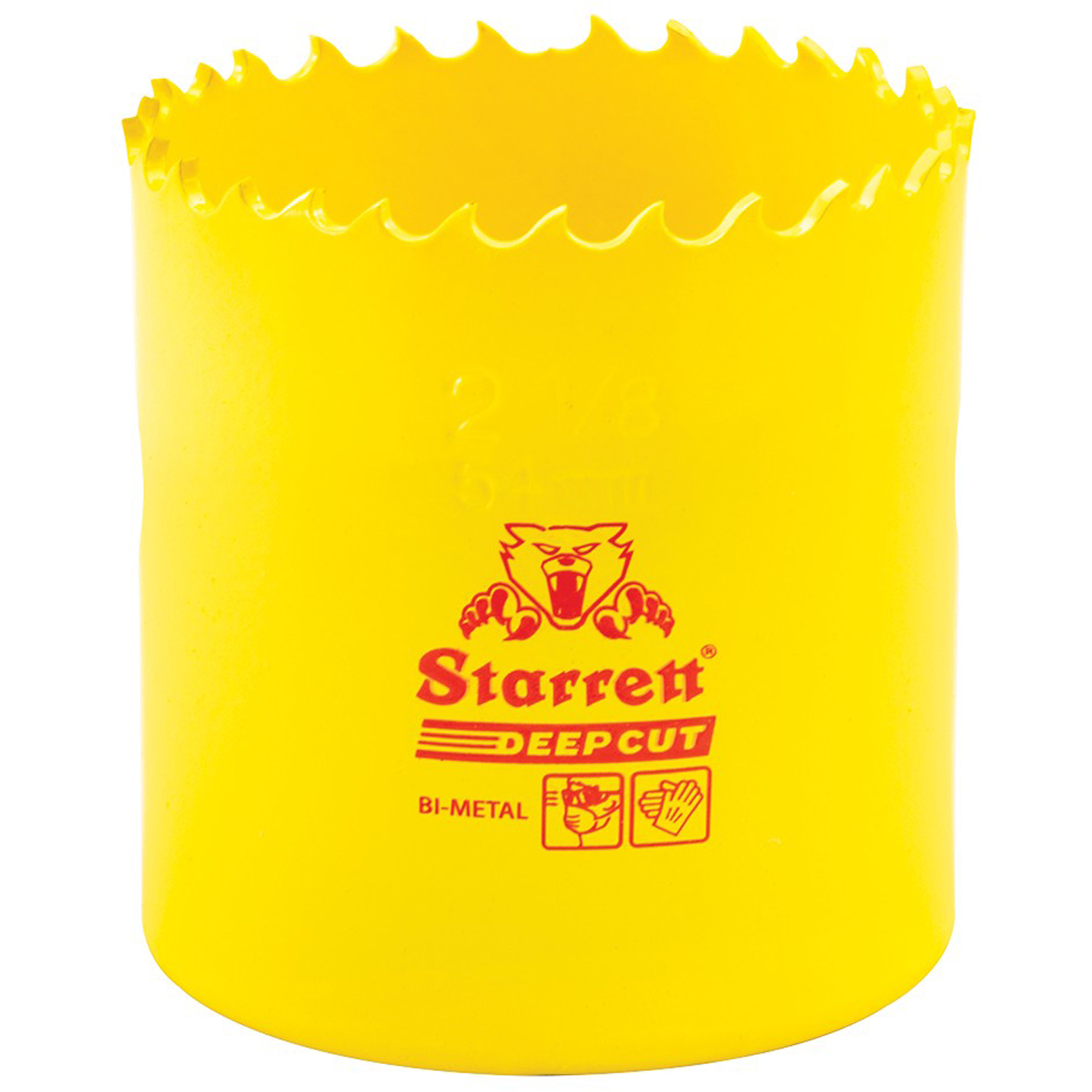Scie à cloche bimétal 2-1/8", 2-1/8", Profondeur de la coupe 2", Bimétal