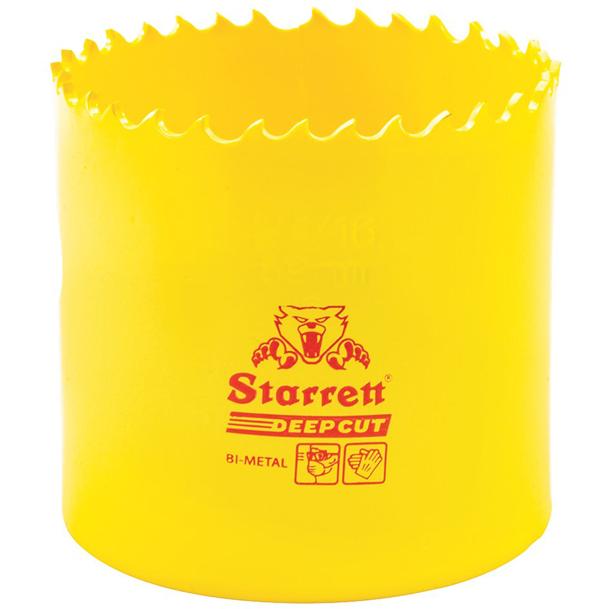 Scie à cloche bimétal 2-5/16, 2-5/16", Profondeur de la coupe 2", Bimétal