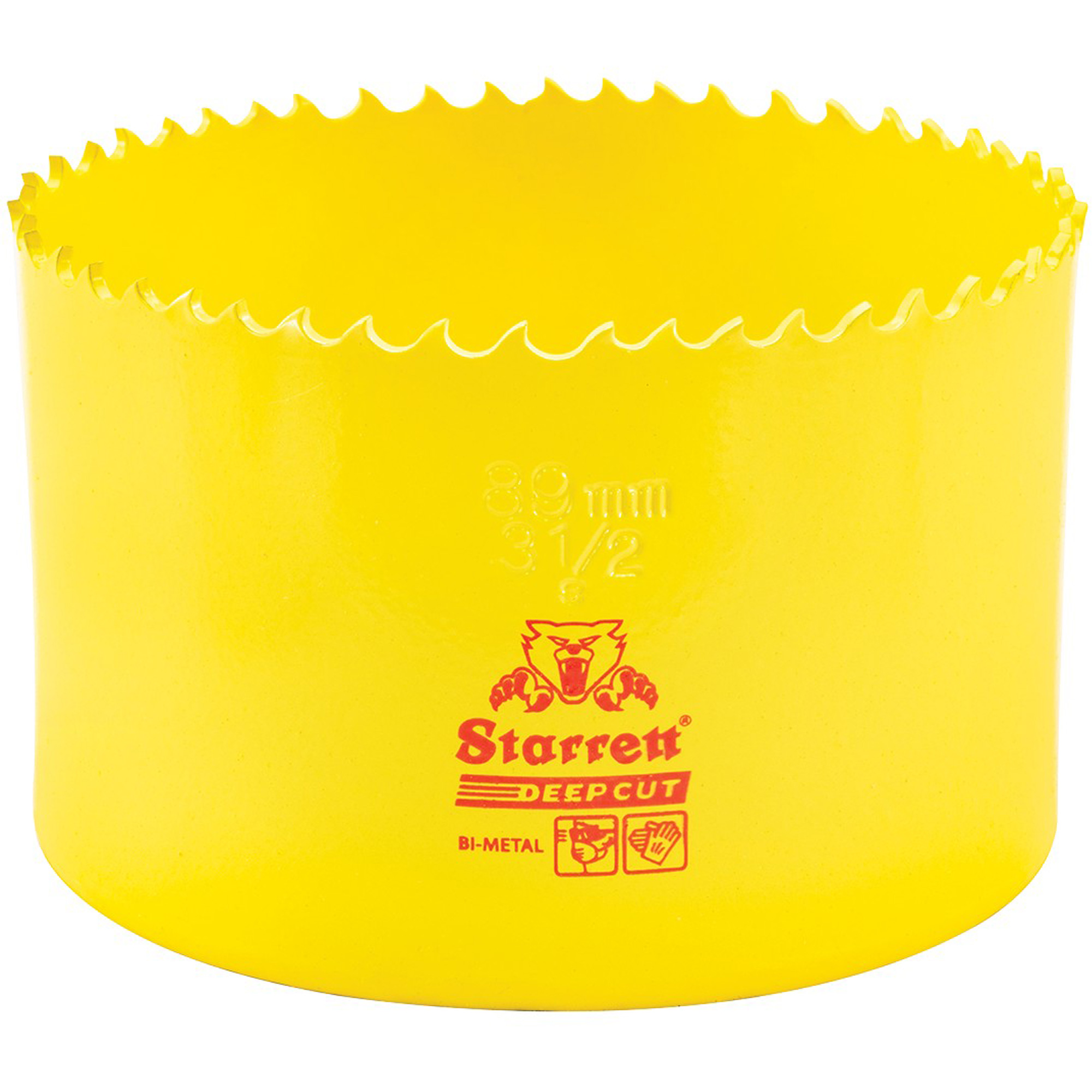 Scie à cloche bimétal 3-1/2", 3-1/2", Profondeur de la coupe 2", Bimétal