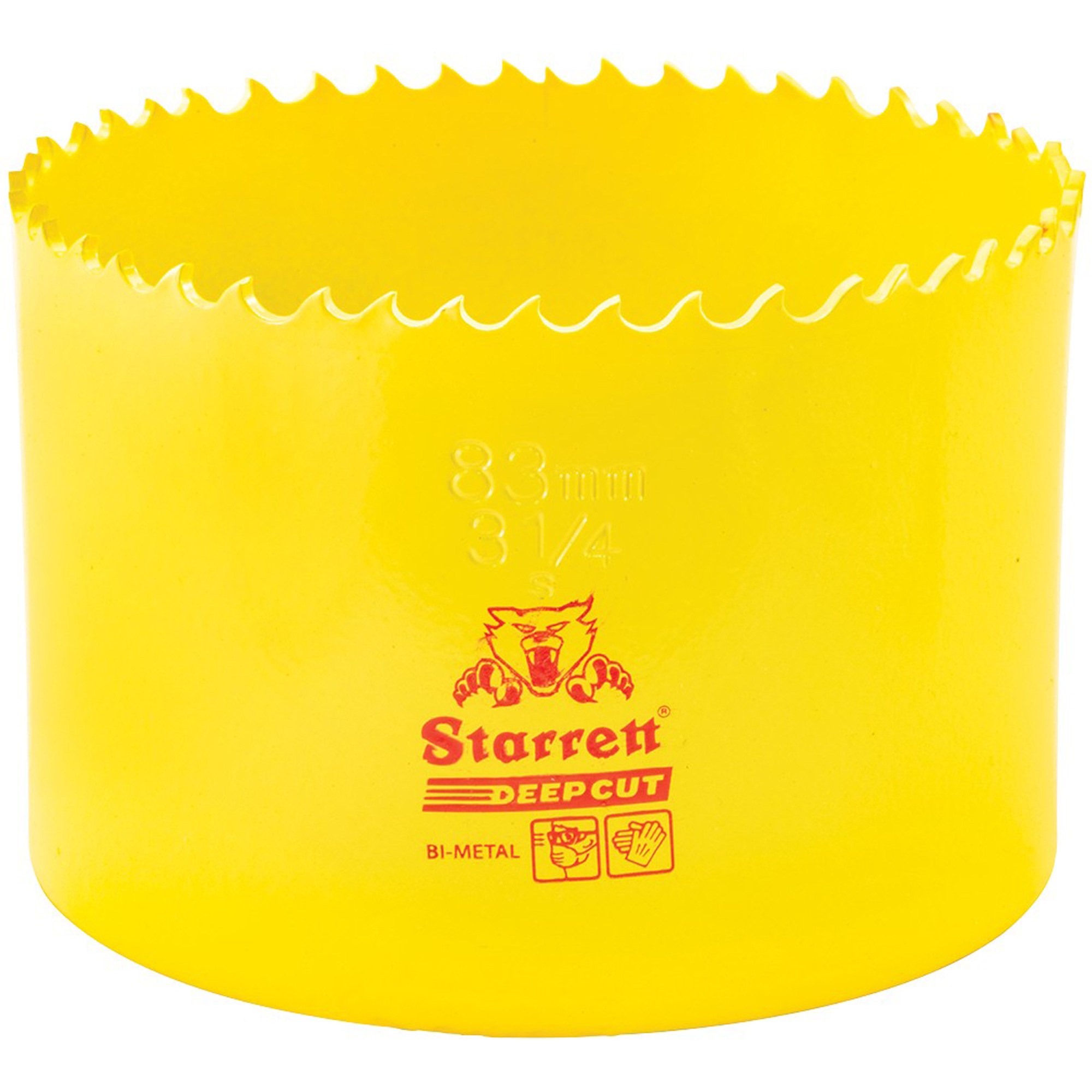Scie à cloche bimétal 3-1/4", 3-1/4", Profondeur de la coupe 2", Bimétal